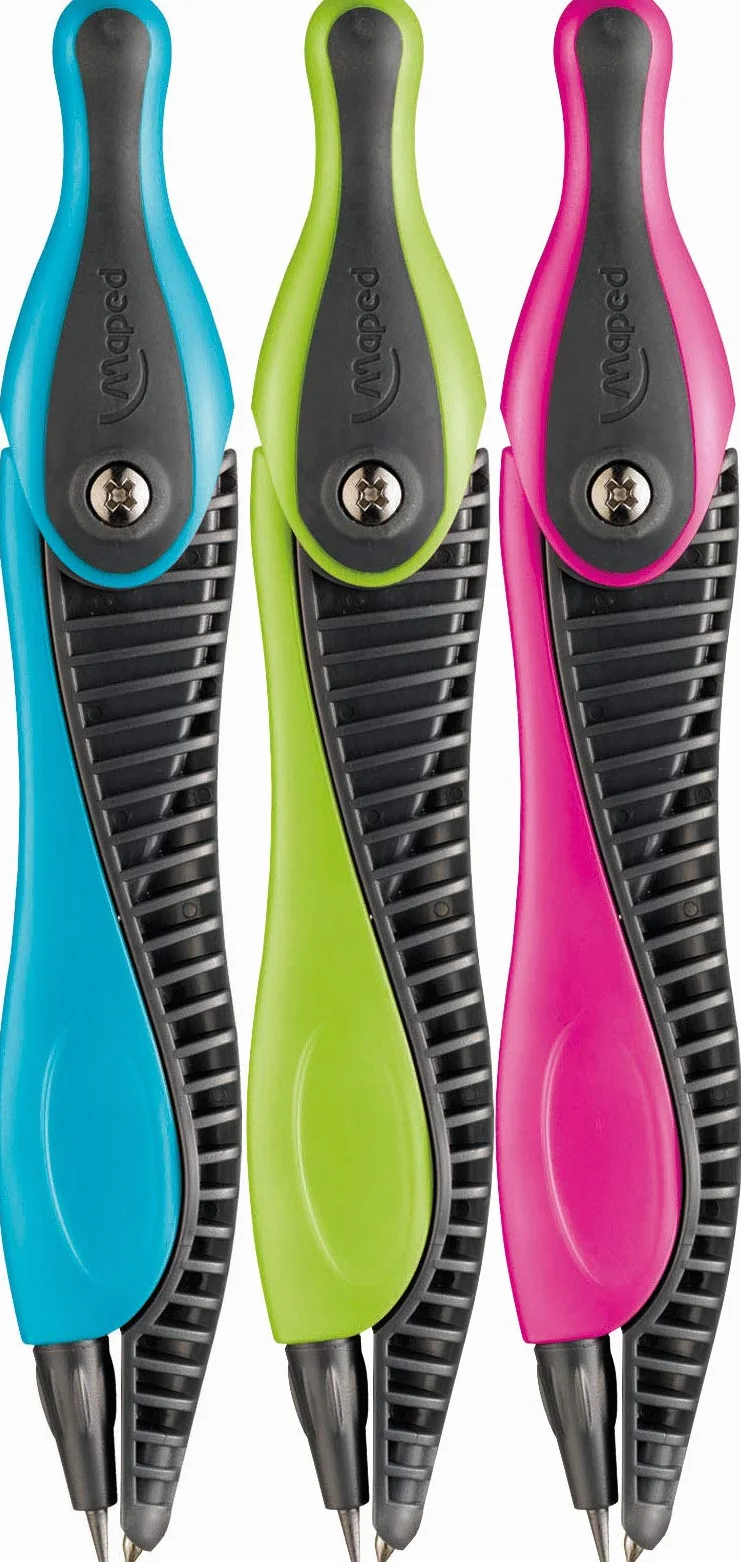 Maped Kid´Z Compas Ergonomique Bleu Rose Vert