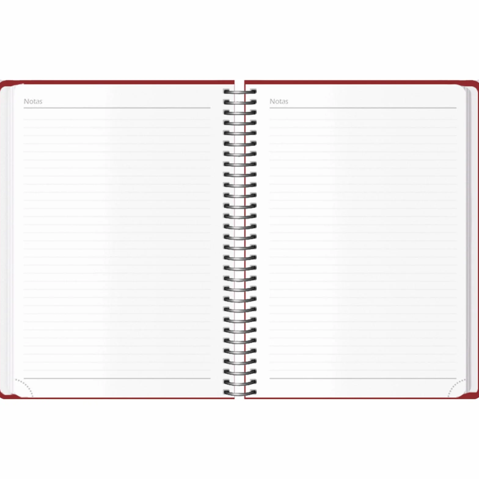 Agenda 2026 Jour par Page A5 14x20 cm Spirale Élastique 12 Mois Planificateur Annuel Espagnol Montana Bordeaux