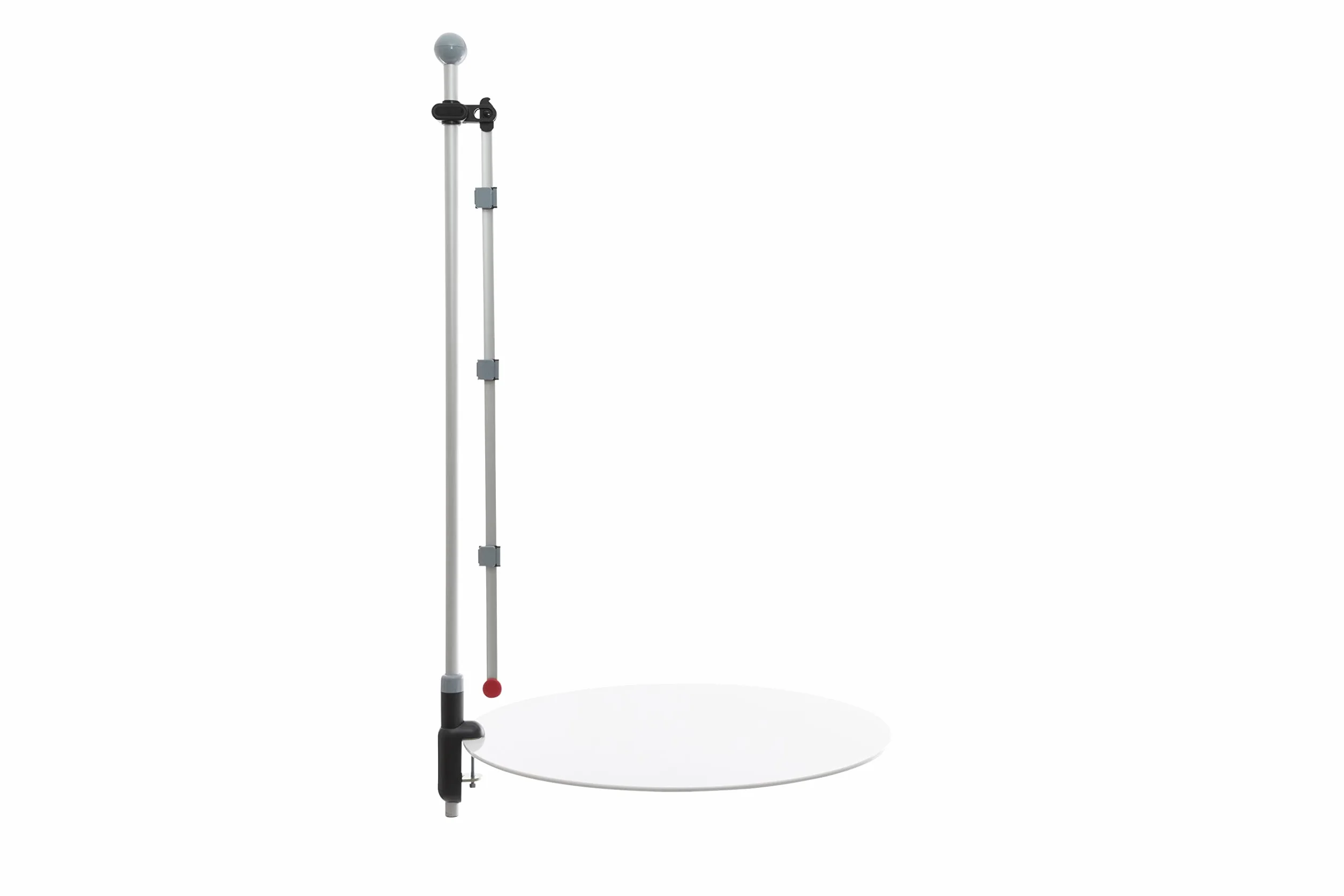 MAUL Porte-Plans de Table pour Poster Plan A0, 2 Bras Pivotants Réglables, Noir/Gris