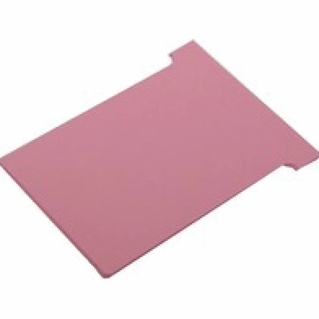 Nobo Lot de 100 fiches T pour planning Indice 2 Rose