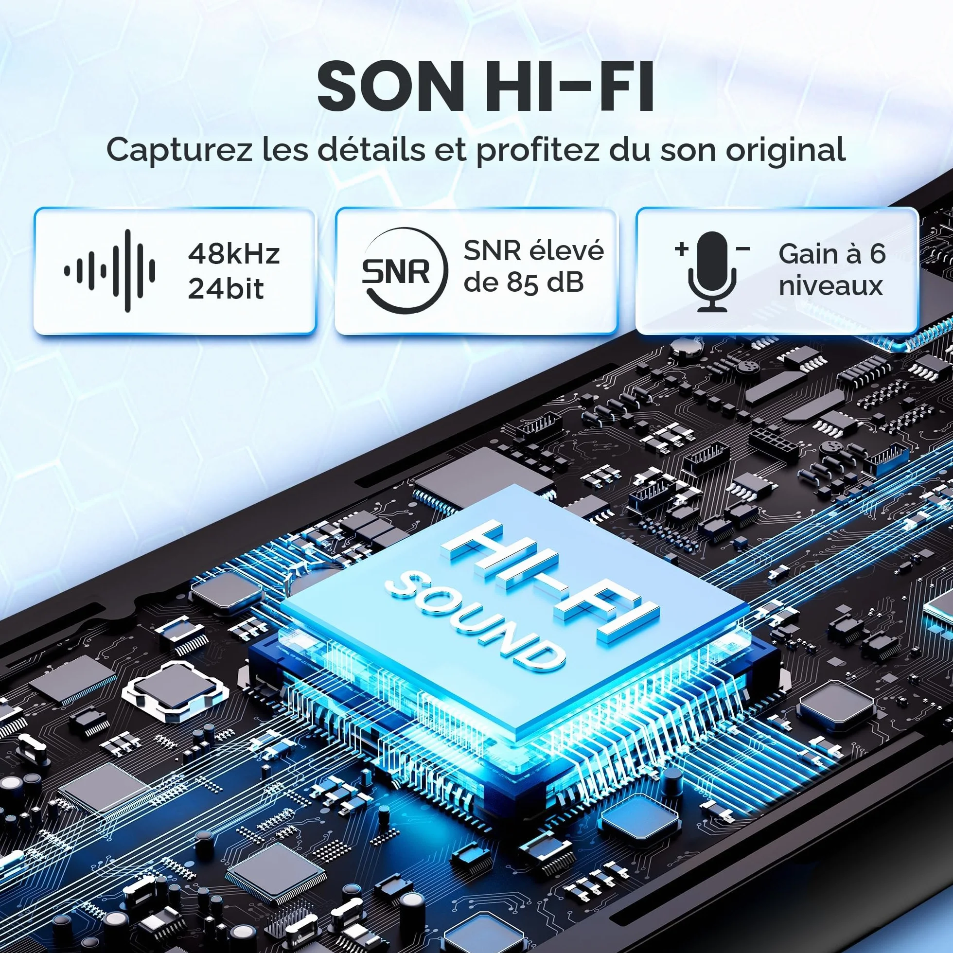 BOYA BOYALINK Microphone Lavalier sans Fil 48KHz 24Bit 30h Réduction Bruit USB-C Lightning 3.5mm