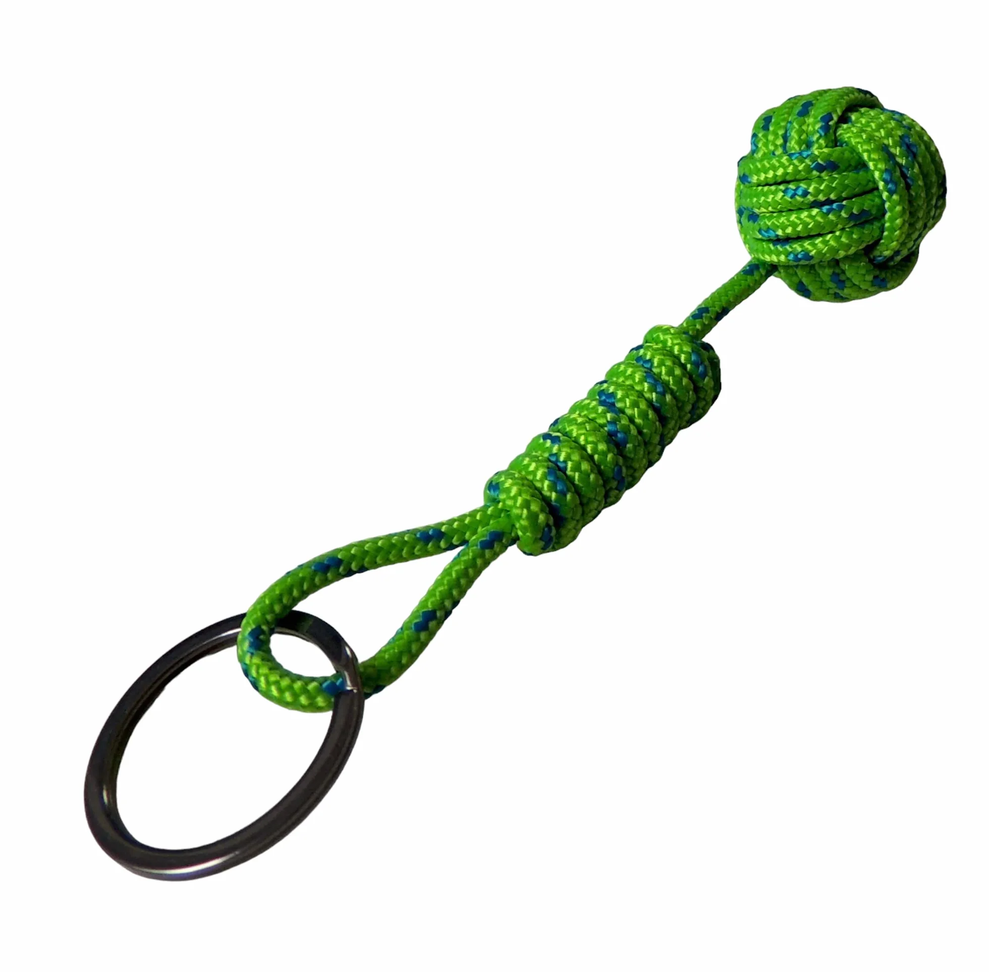 Porte-clés Pomme de Touline vert et bleu