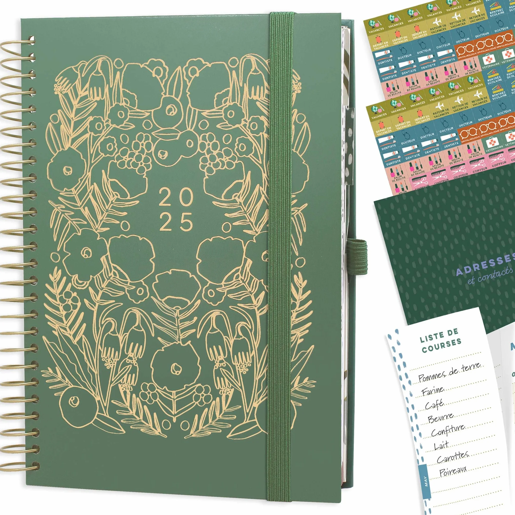 Boxclever Press Mon Agenda au Quotidien 2025 Semainier Weekly Planner Spirale