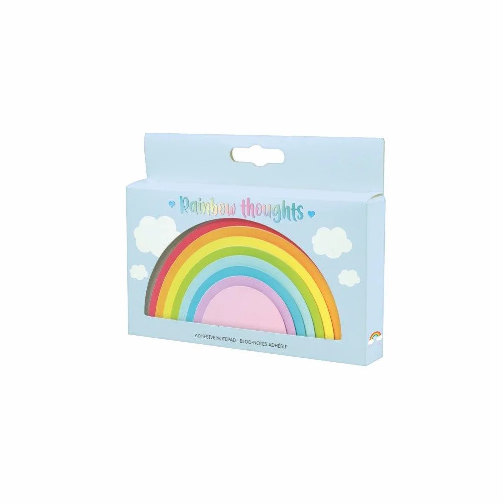 Legami Bloc-notes autocollant Rainbow Thoughts 12 x 6 cm 152 feuilles 8 couleurs