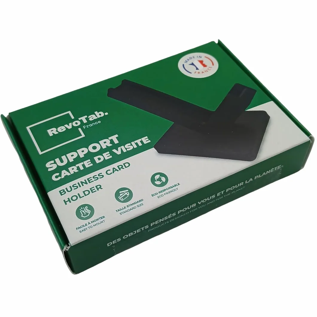 Porte Carte de Visite Incliné Professionnel - Support de Carte de Visite pour Bureau - Contient Jusqu'à 30 Cartes, Finition Mate
