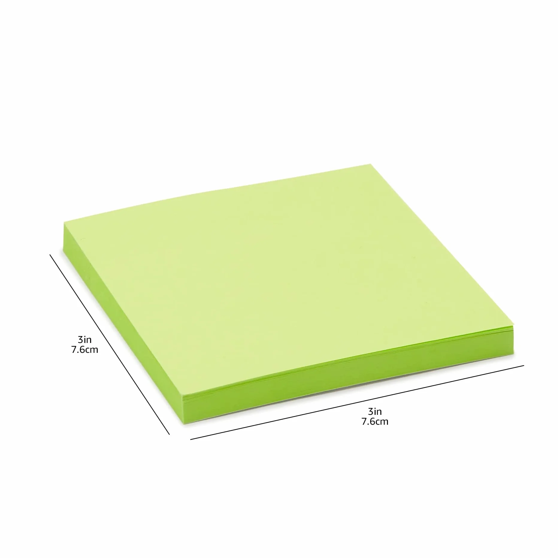 Amazon Basics blocs de notes adhésives repositionnables 7,6 x 7,6 cm Lot de 24 couleurs assortiment