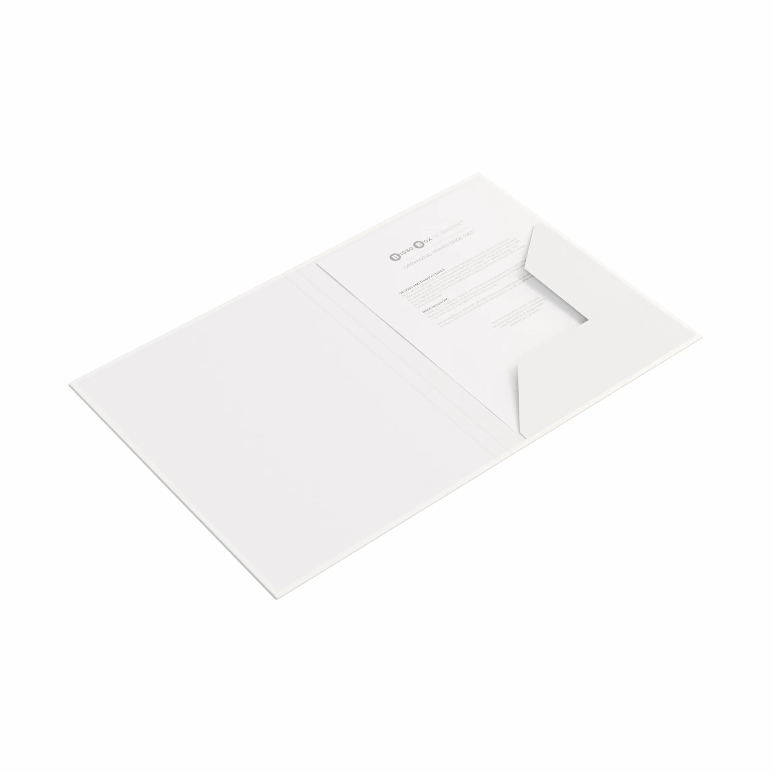 BIGSO PAULINA Porte-documents A4 avec élastique en panneau de fibres et papier Blanc