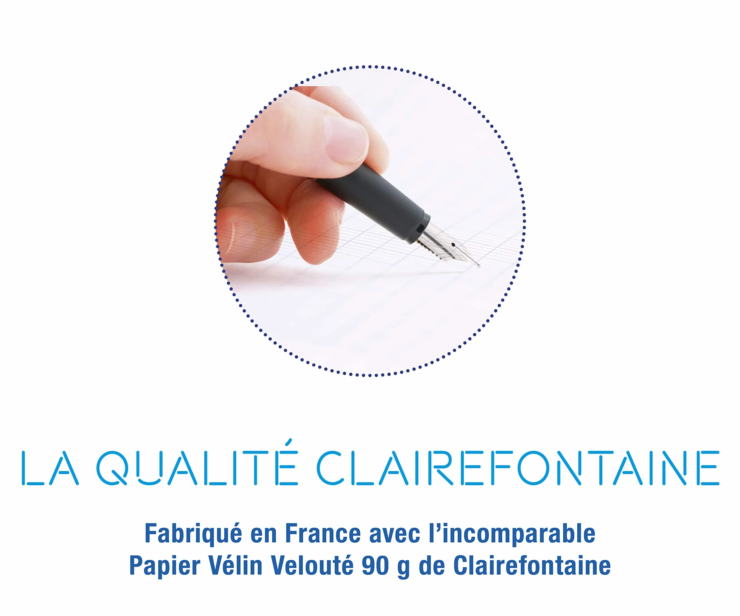 ClaireFontaine Lot de 9 Cahiers Agrafés Mimesys 24x32 cm 96 Pages Grands Carreaux 90 g Couvertures Polypro Assorties