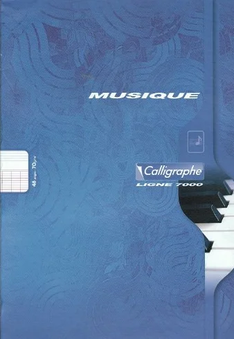 Cahiers musique et chant 21x29,7 48p séyès/portées 70g Lot de 12
