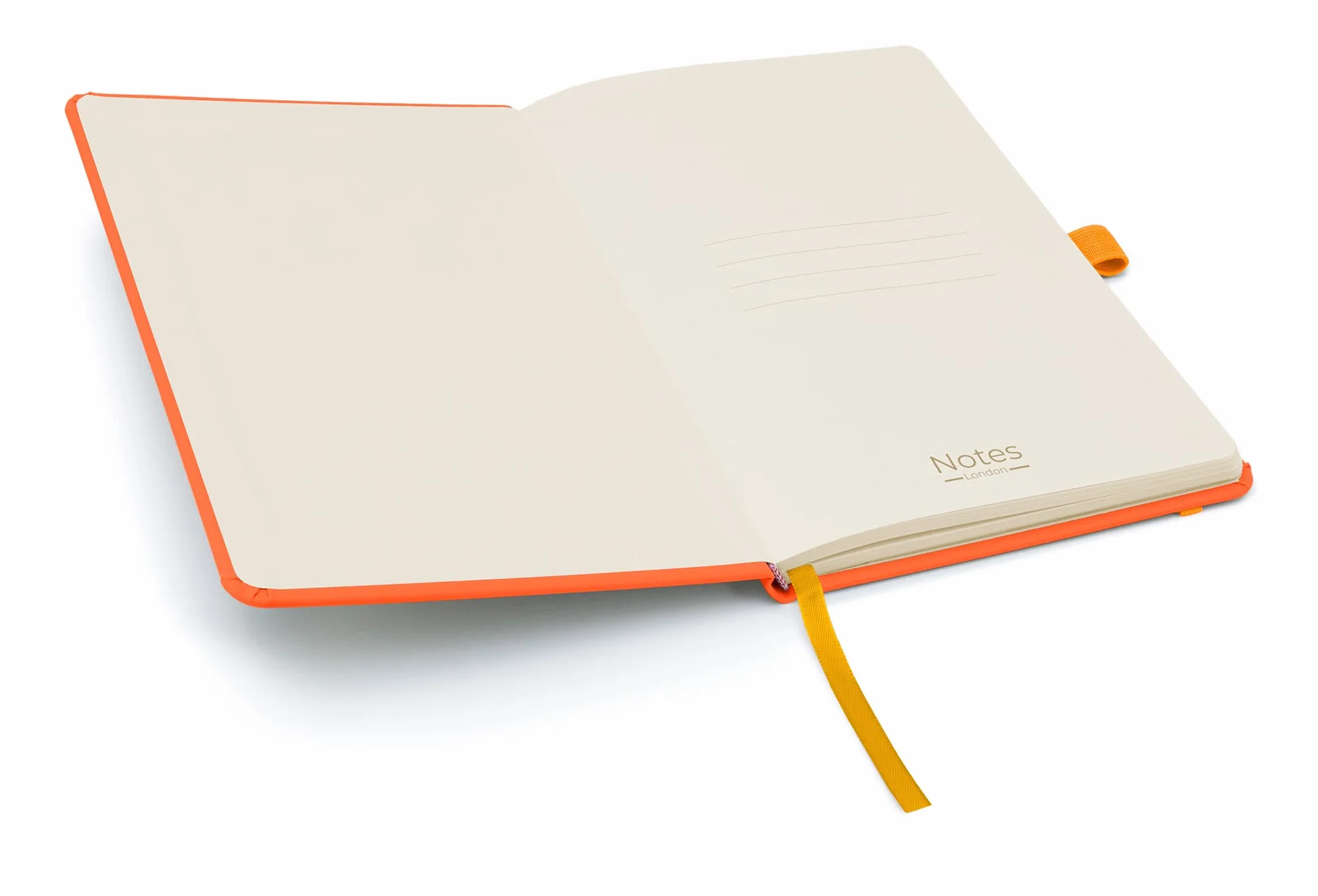 Notes London Eco A5 Carnet Ligné Couverture Rigide Orange Papier Durable