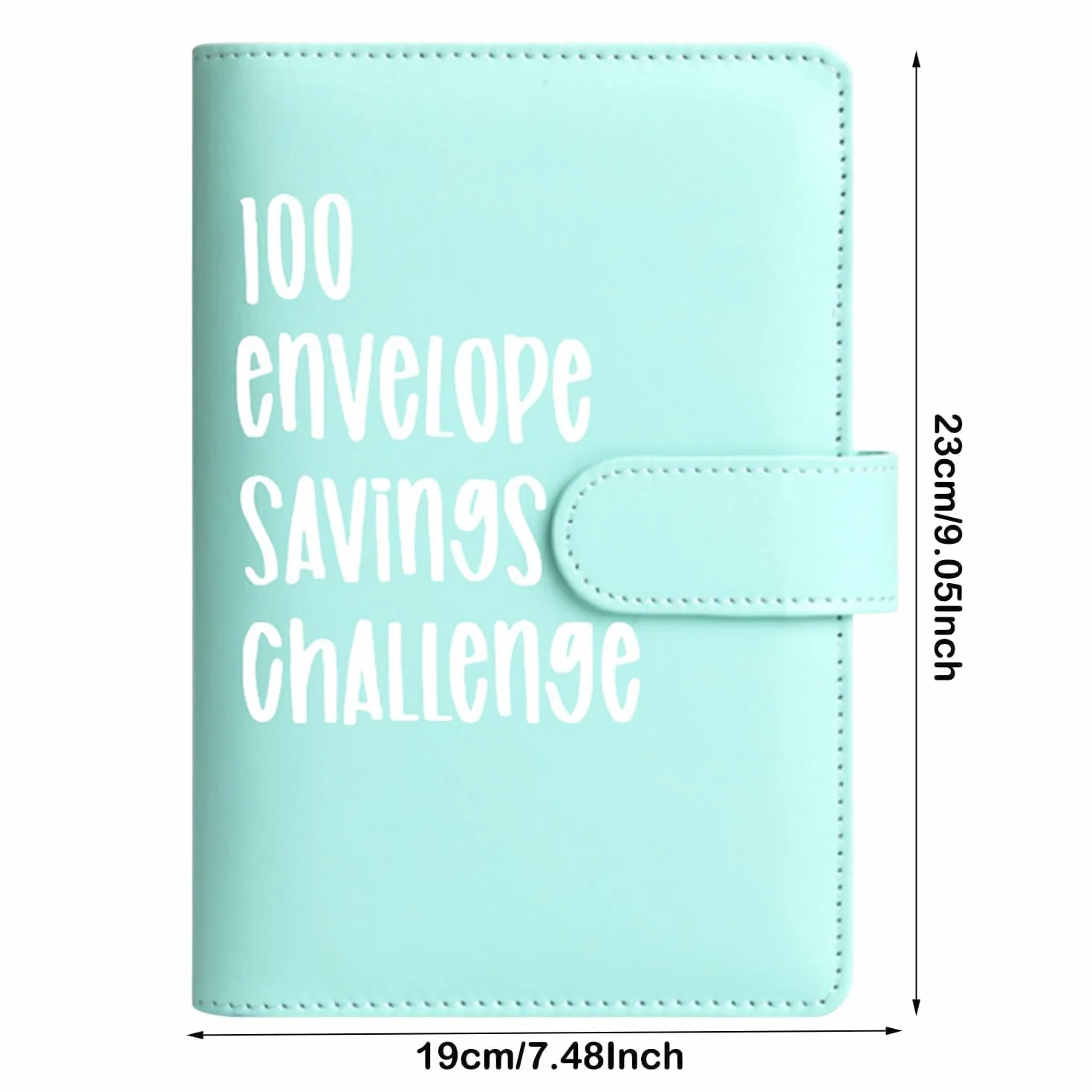 Classeur de défi 100 enveloppes bleu ciel, classeur d'épargne pour école maison bureau