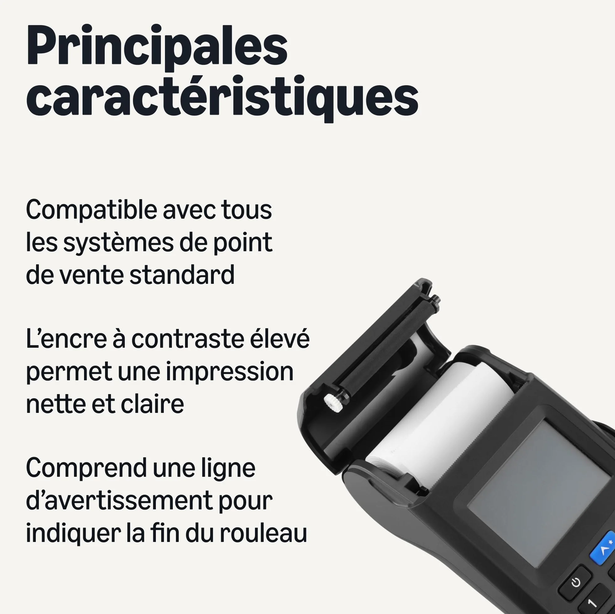 Amazon Basics Rouleaux de reçus en papier thermique 57 x 40 mm 20 rouleaux