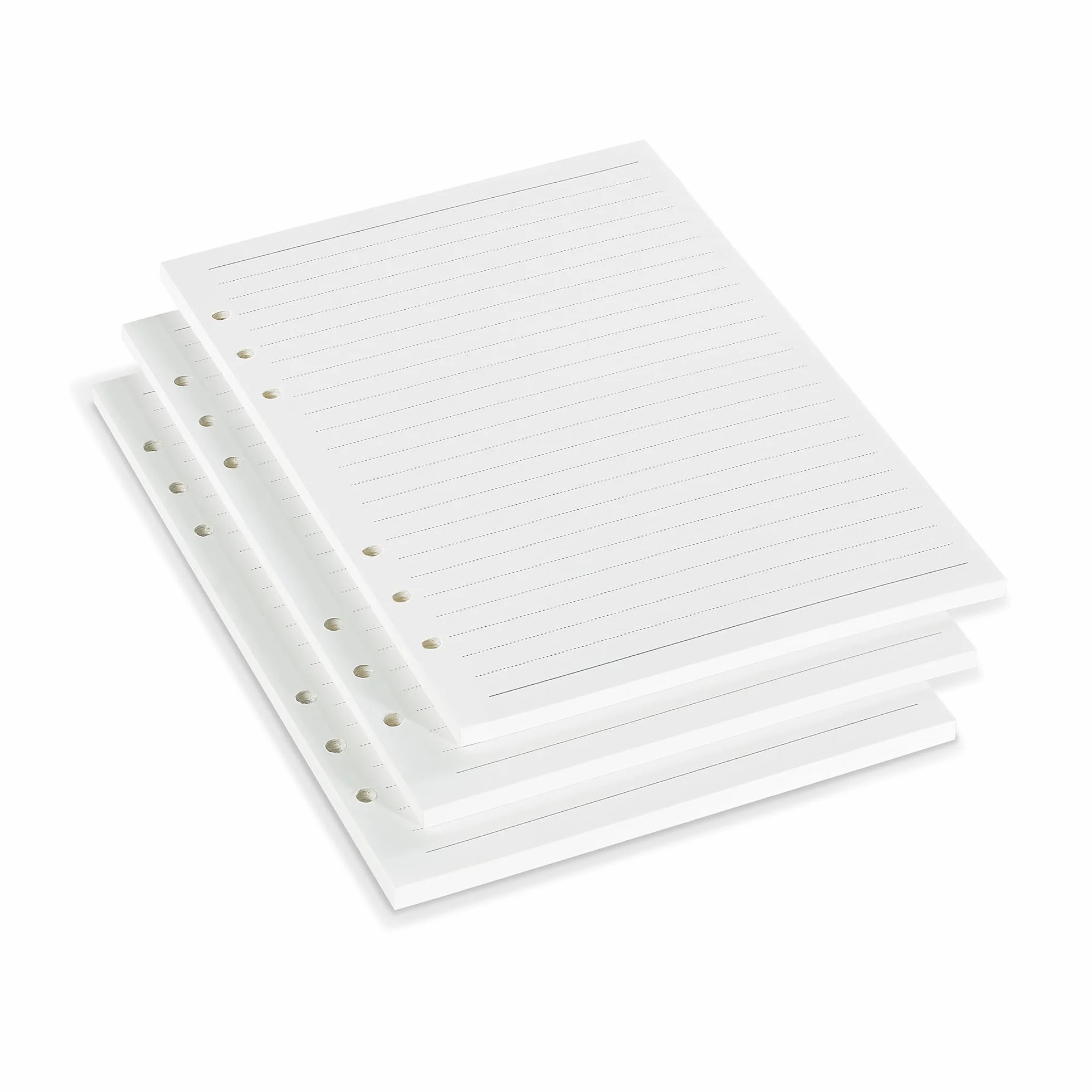 Papier A5 100g/m² Feuilles Volantes Lignées 210 x 142mm Recharge pour Classeur 6 Anneaux Crème