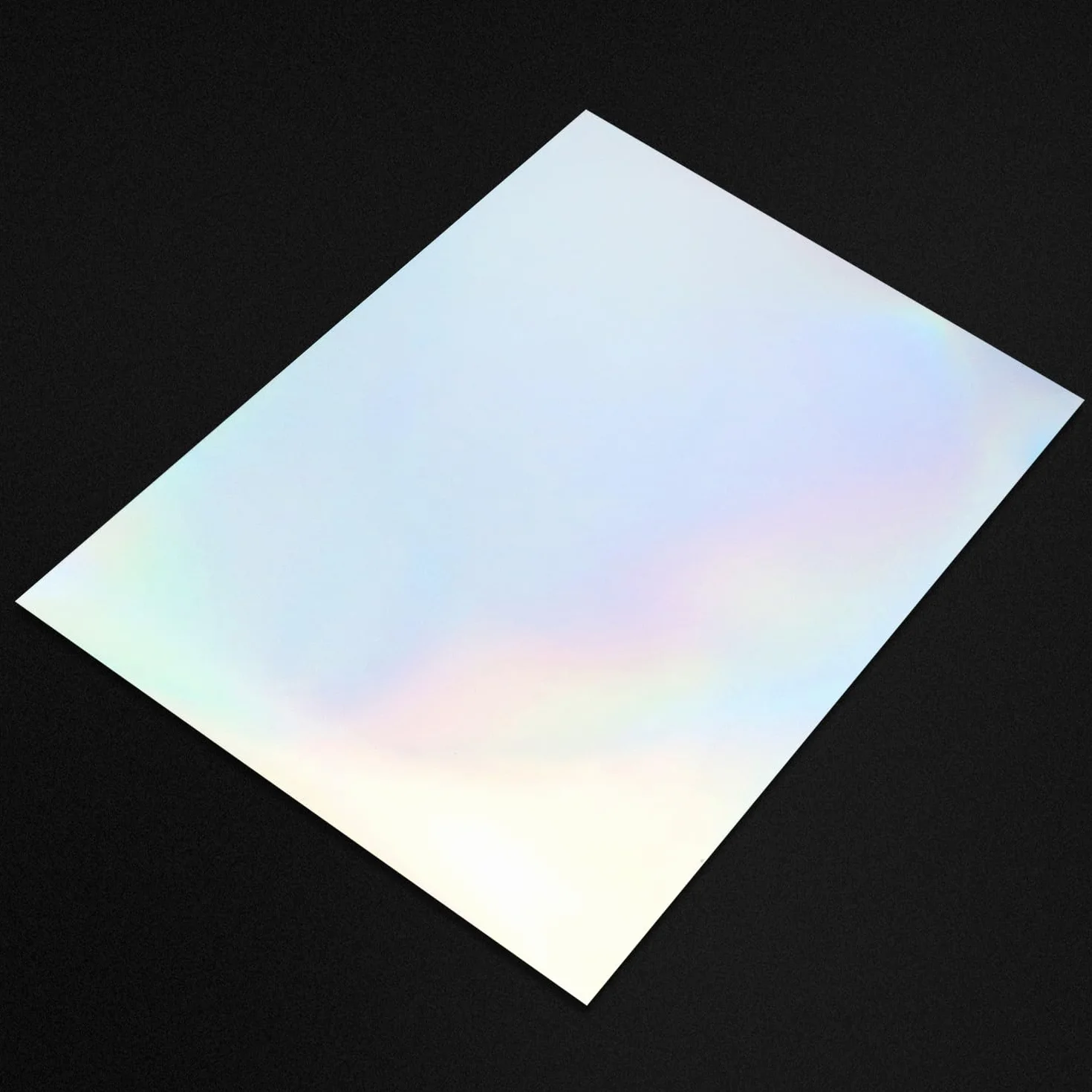 QWORK 20 Feuilles Papier Holographique Imprimable A4 Autocollant Vinyle Imperméable pour Imprimante Jet d'Encre Laser 210x297 mm