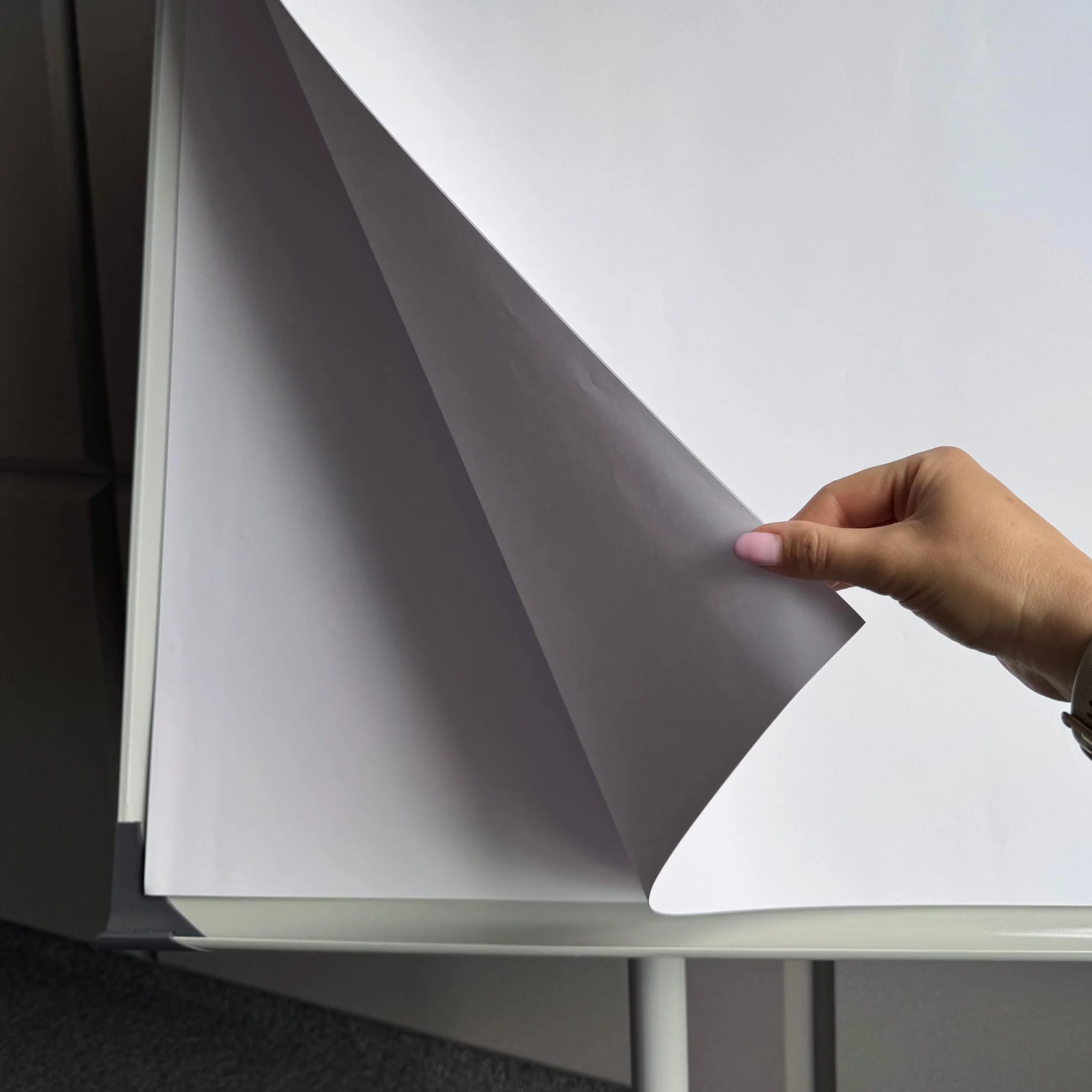 D.RECT Bloc Flipchart Papier Blanc Uni 650x1000 mm 80 g/m² 50 Feuilles Perforation 5 Trous