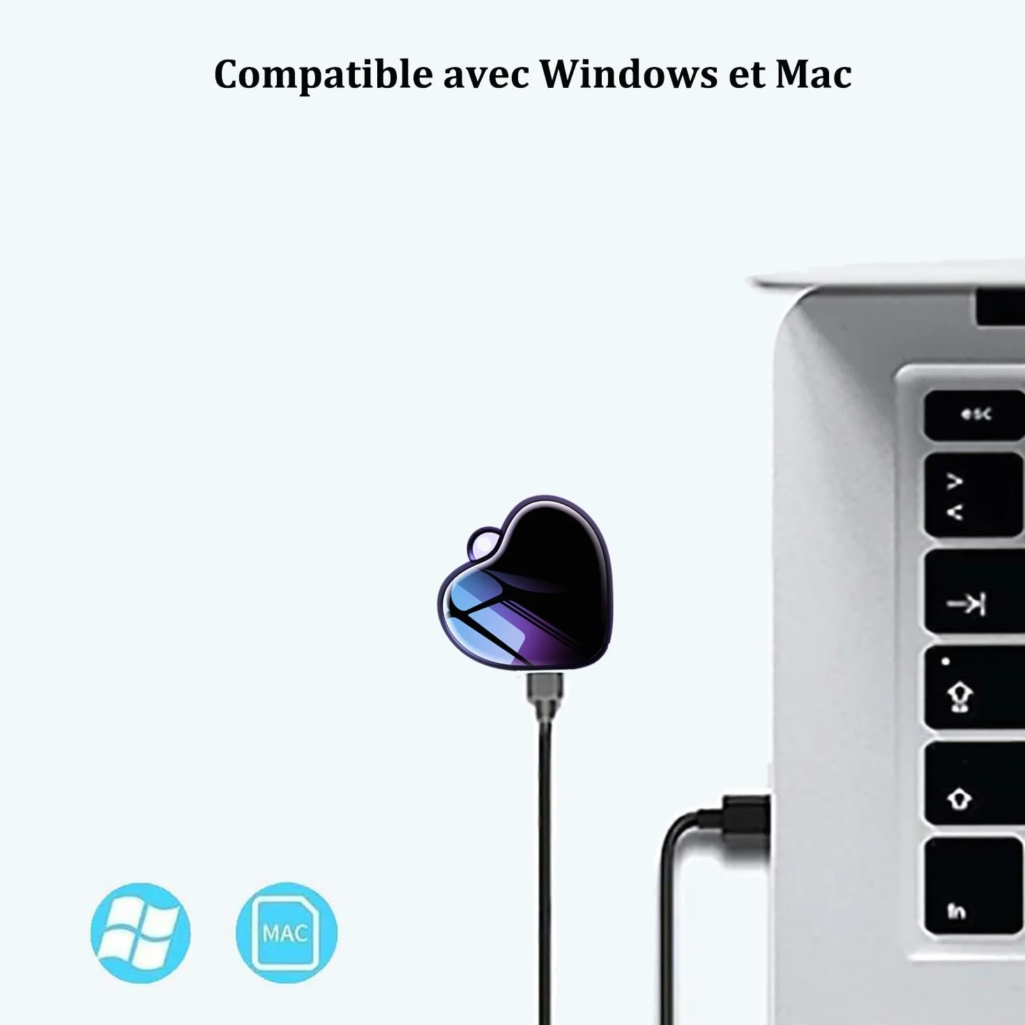 Mini Enregistreur Vocal 16G avec Activation Vocale Micro Dictaphone Numérique Écouteurs Pendentif