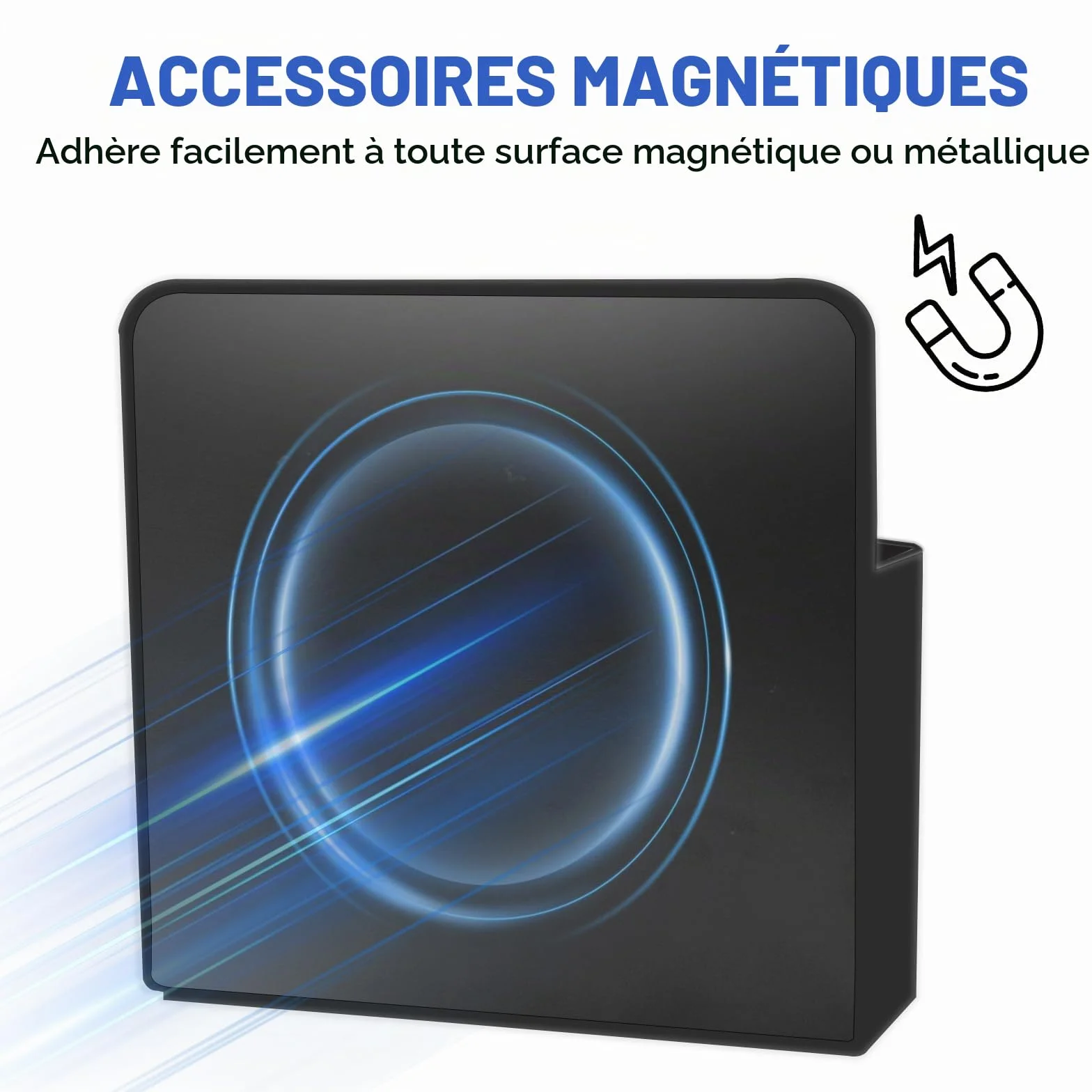 Porte-stylos Magnétiques 2 Pièces avec Éponges, Accessoires pour Tableau Blanc, Support pour Marqueurs