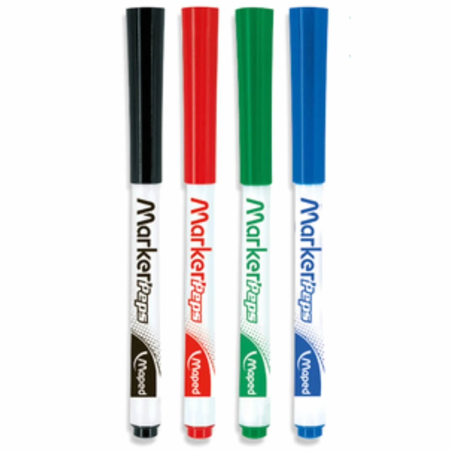 MAPED Marker'Peps 4 Feutres pour tableaux blancs 1,5 mm Assortis