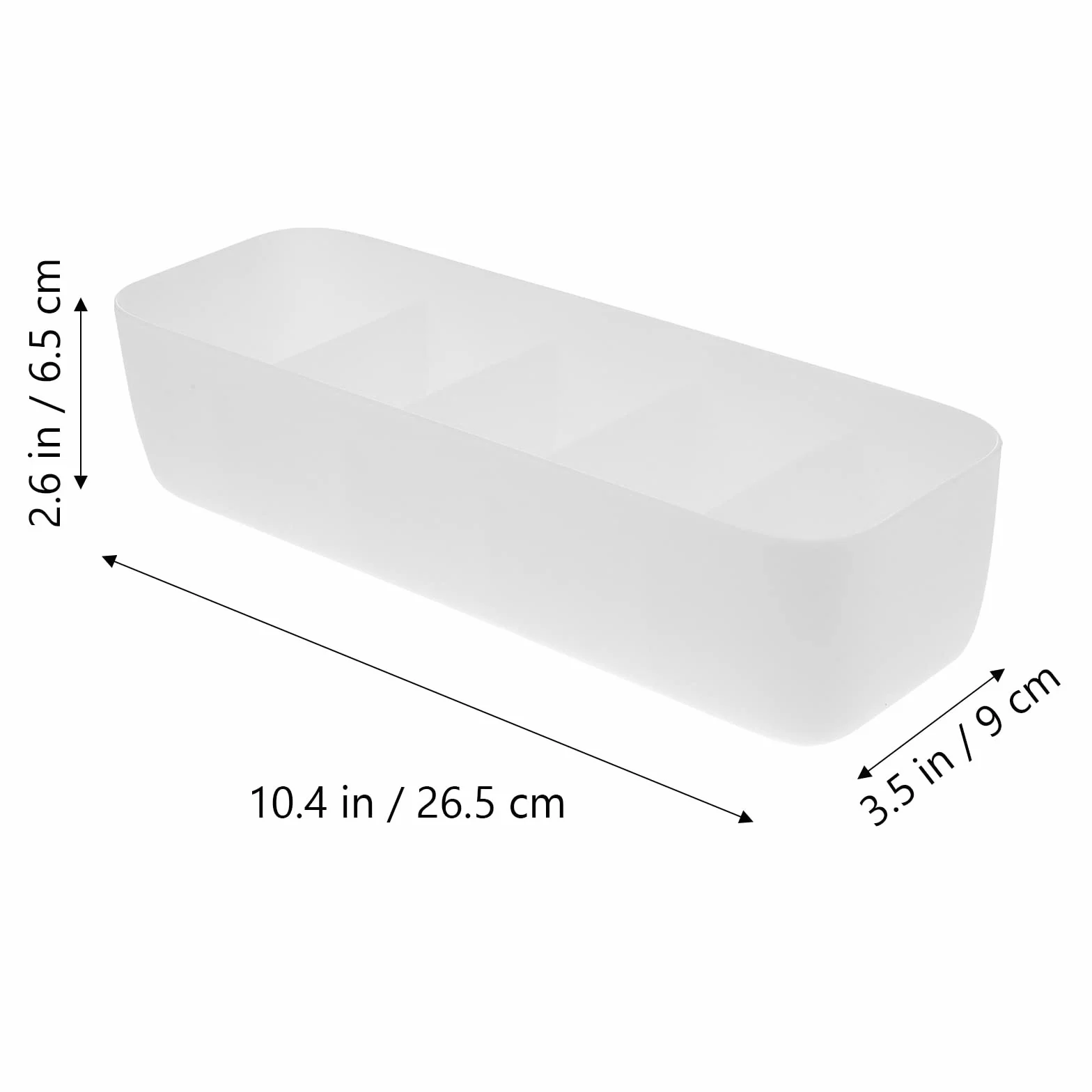 Boîte de Rangement Tiroir 4 Pièces Empilable 5 Compartiments Organisateur Vêtements