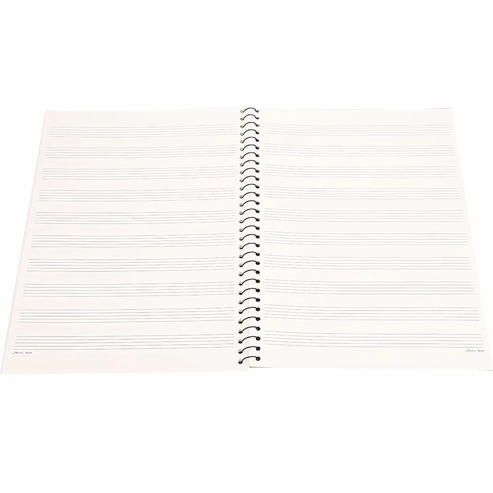 Carnet de Musique 50 Pages Jaune Papier à Écrire pour Compositeurs Étudiants Professeurs