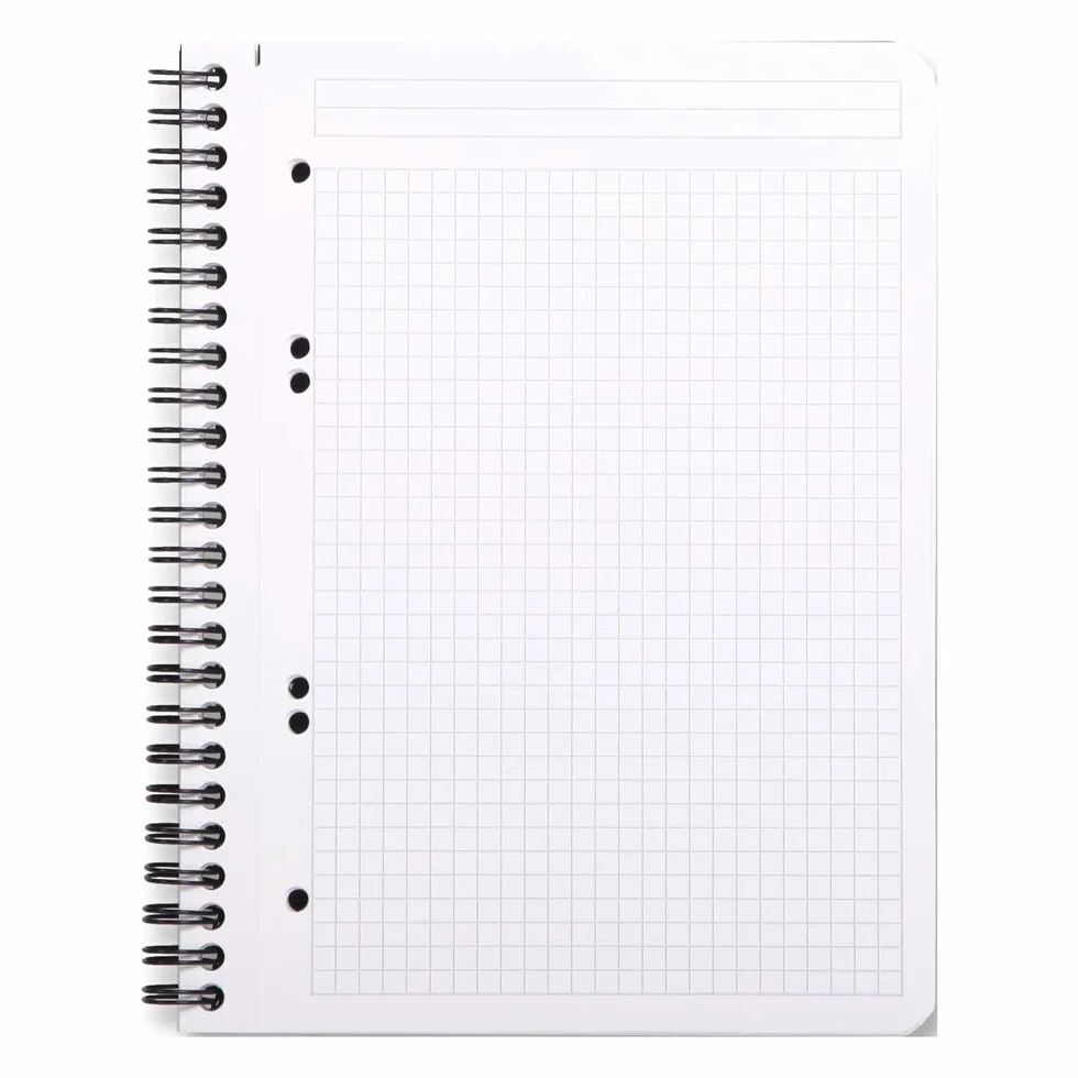 Rhodia 119910C Cahier à Spirale A5+ 16x21 cm Petits Carreaux 160 Pages Clairefontaine 90 g/m² Couverture Polypro