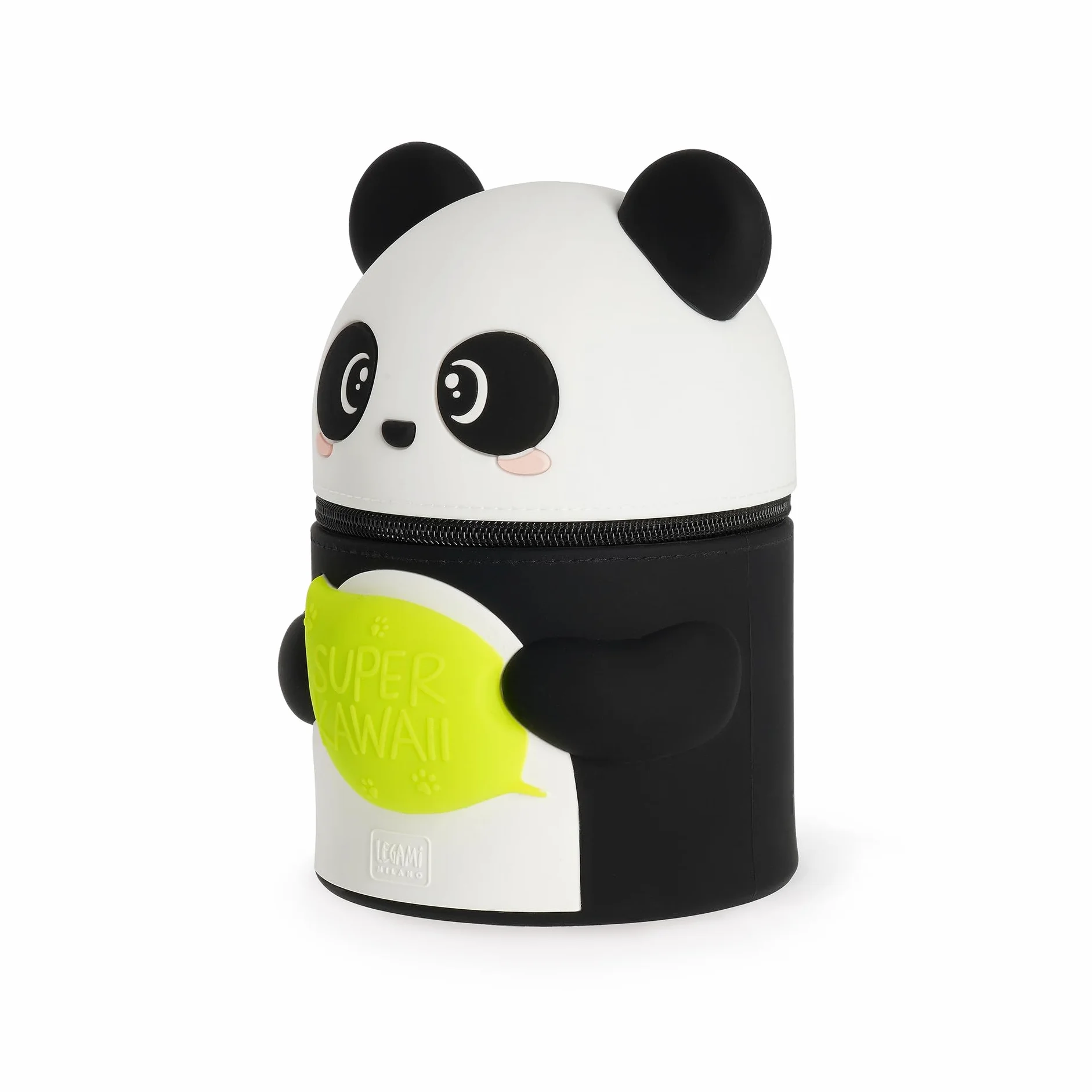 Legami Trousse Kawaii Panda Silicone Souple 13 x 19 x 13 cm