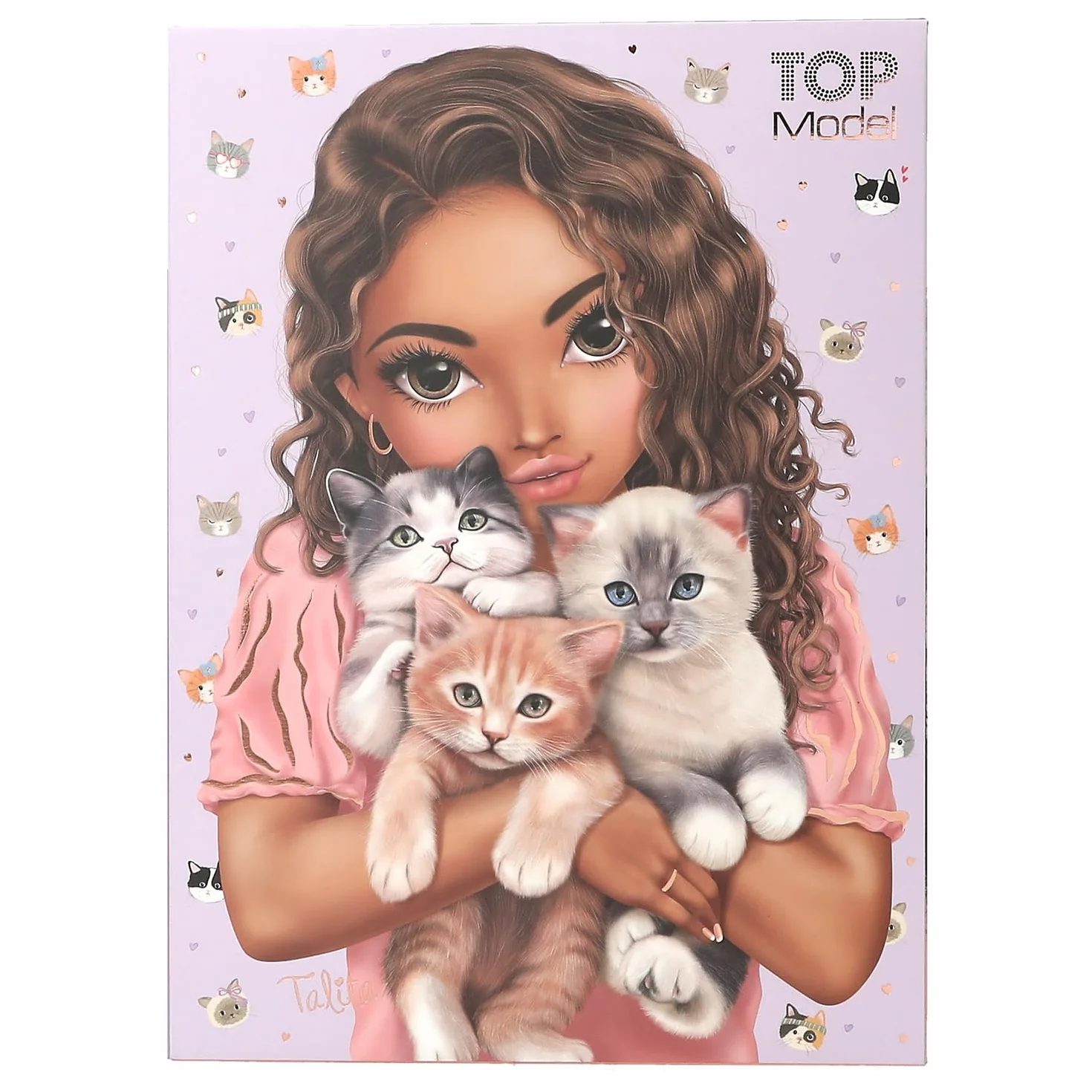 Depesche TOPModel Cat Love Papier à Lettres Set Pochette Motif Chats Feuilles Enveloppes Autocollants