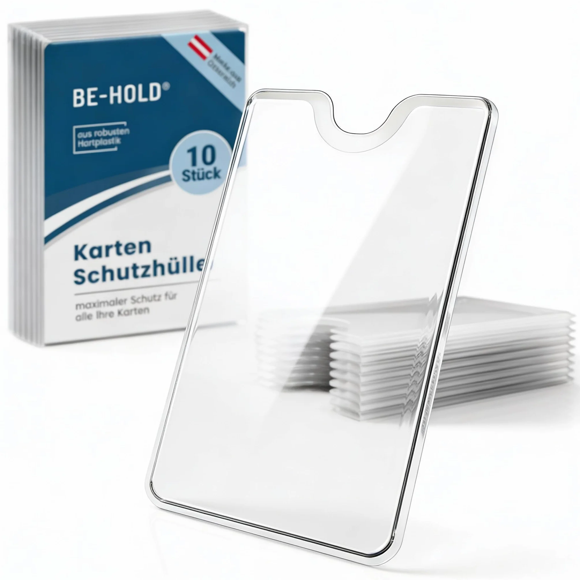 Étui Porte-Carte Bancaire Transparent Rigide 10 Pièces - Protège Carte Navigo, Identité, Vitale & Bus