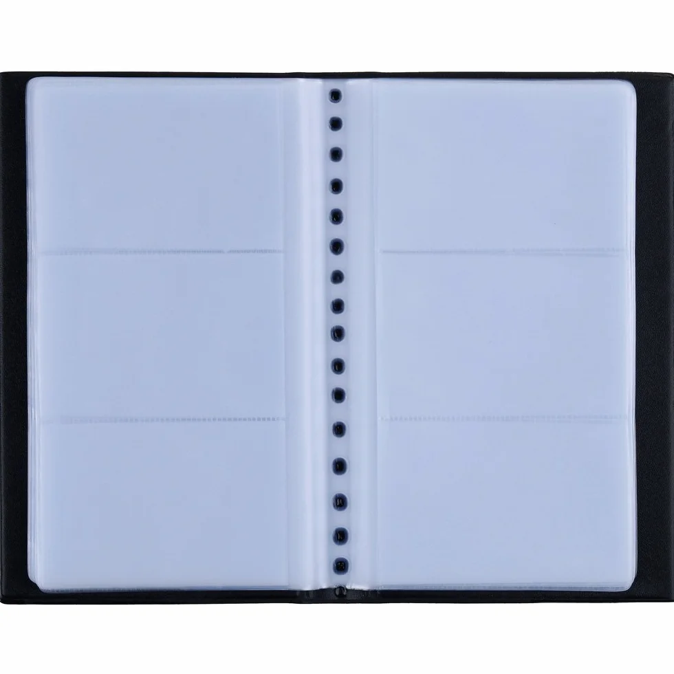 Zacro Porte Cartes de Visite PVC 240 Cartes Livre Ranger Fidélité Noir