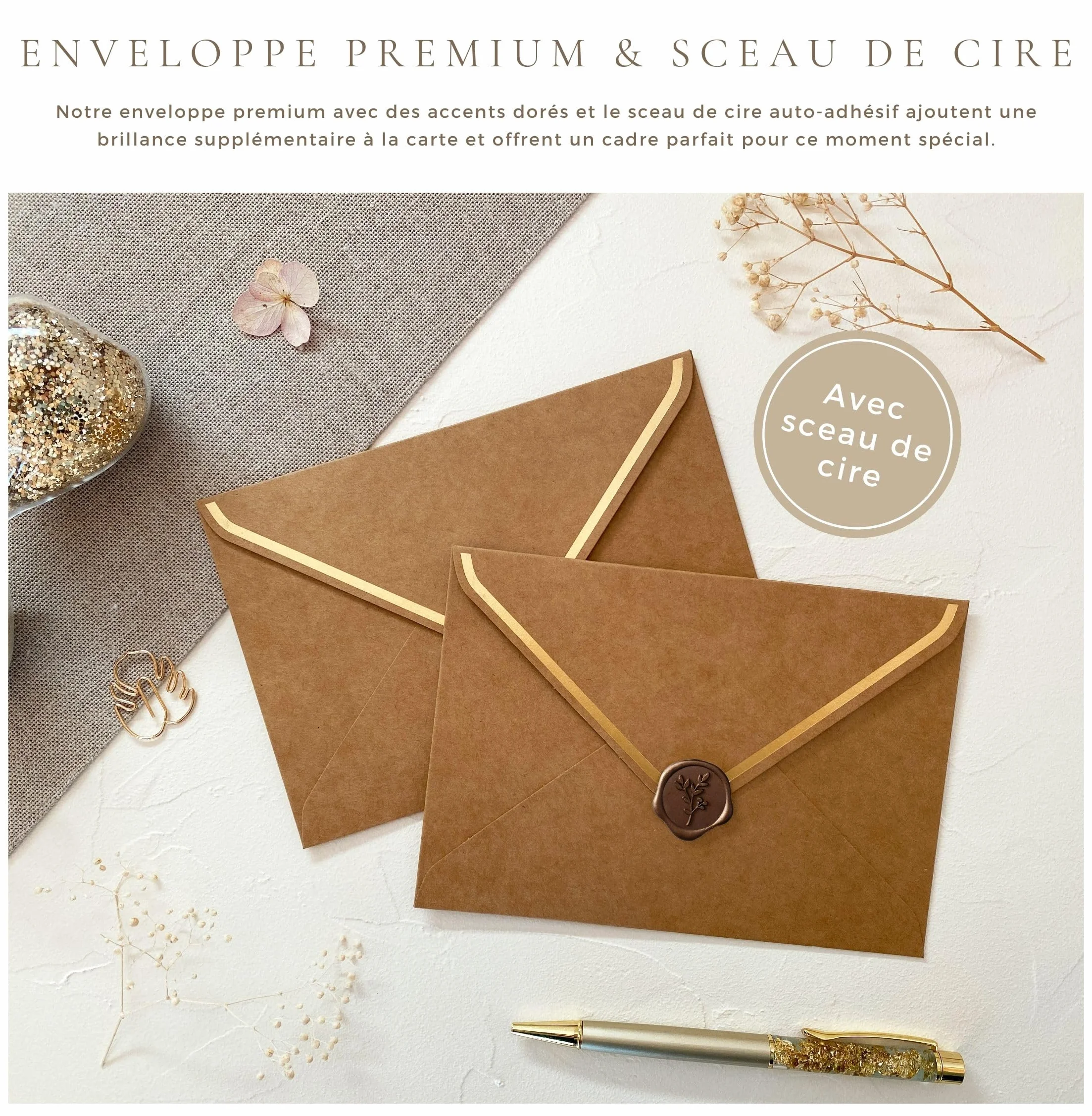 Carte de mariage Joli Coon Heureux Mariage Originale avec enveloppe A6