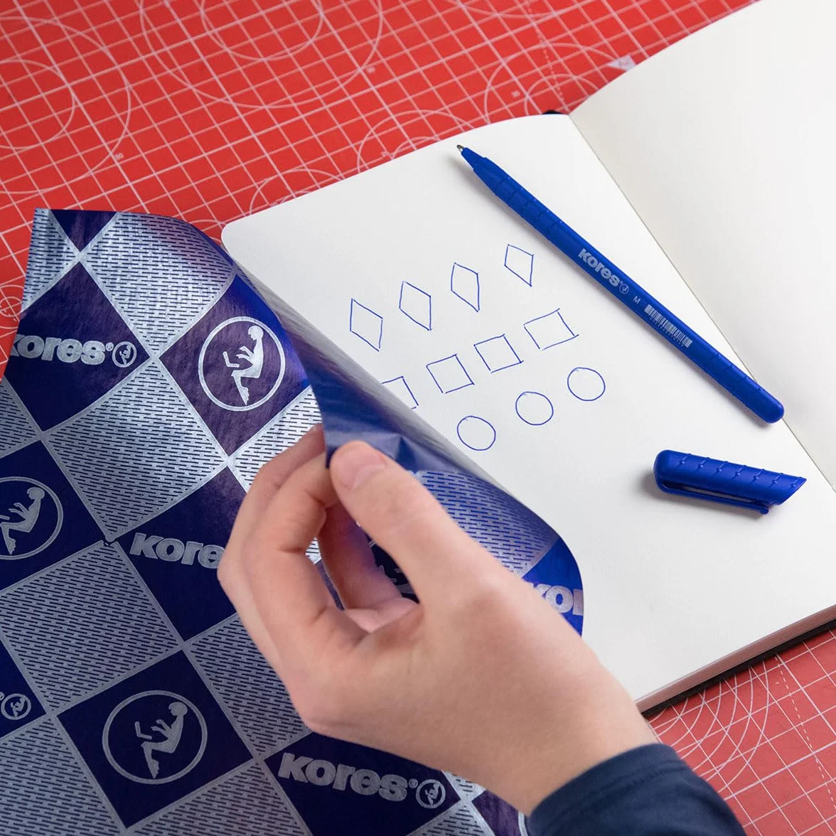 Kores 78478P feuillets DIN A4 bleu 100 feuilles