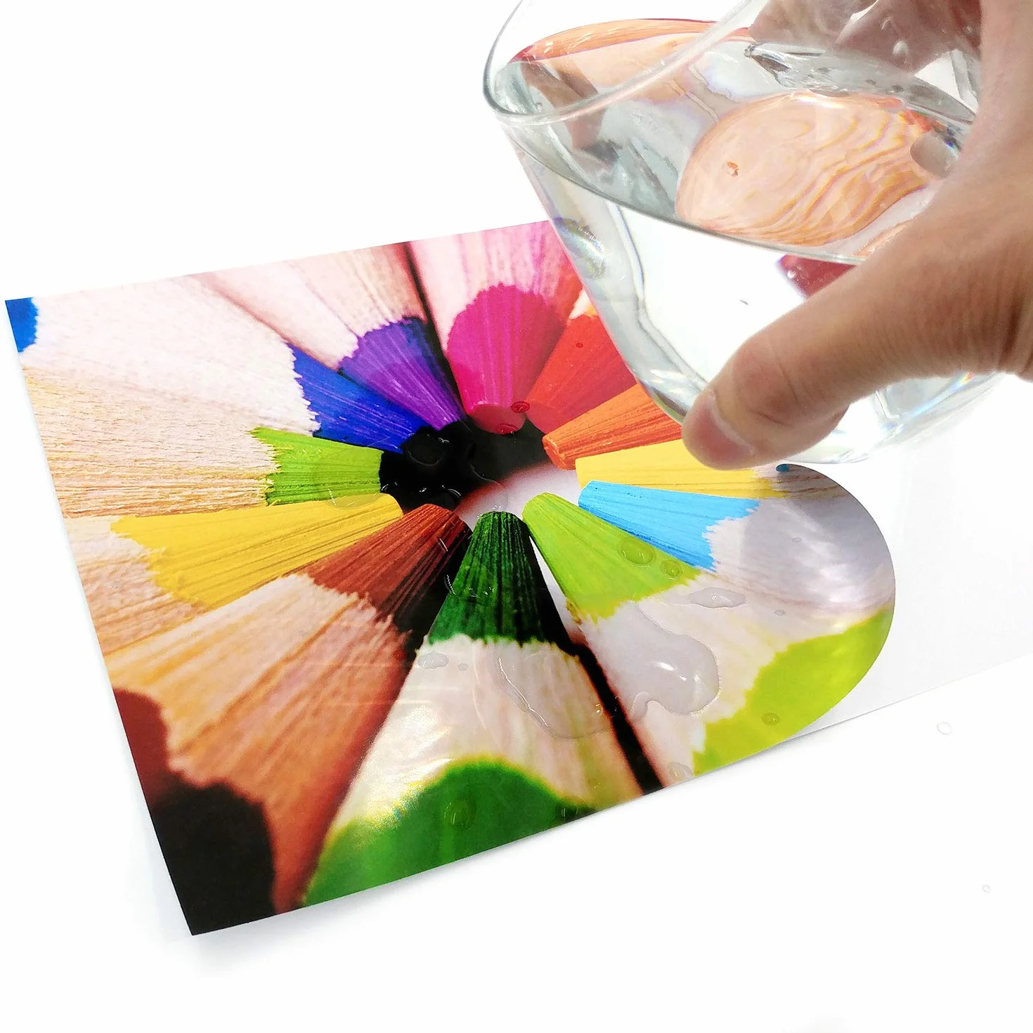 Evergreen Goods A3 100 feuilles Papier Photo Autocollant Blanc Brillant Imperméable