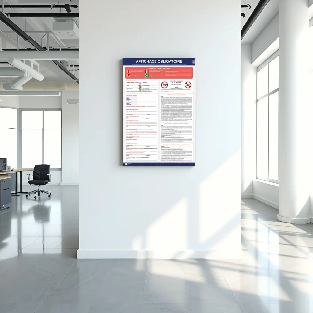 LEGIMEDIA ÉDITIONS Pack Affichages Obligatoires Entreprise – Kit 5 Affichages Obligatoires conforme au Code du travail