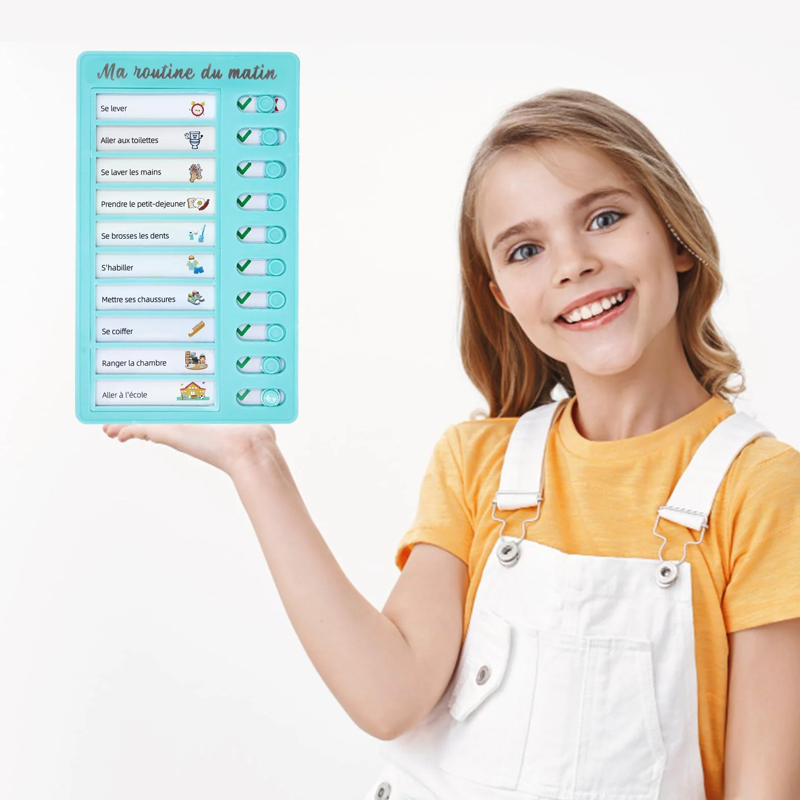 Tableaux Routine Enfant Matin et Soir Checklist avec Cartes Personnalisables To Do List Enfants Tâches Ménagères Plan d'études