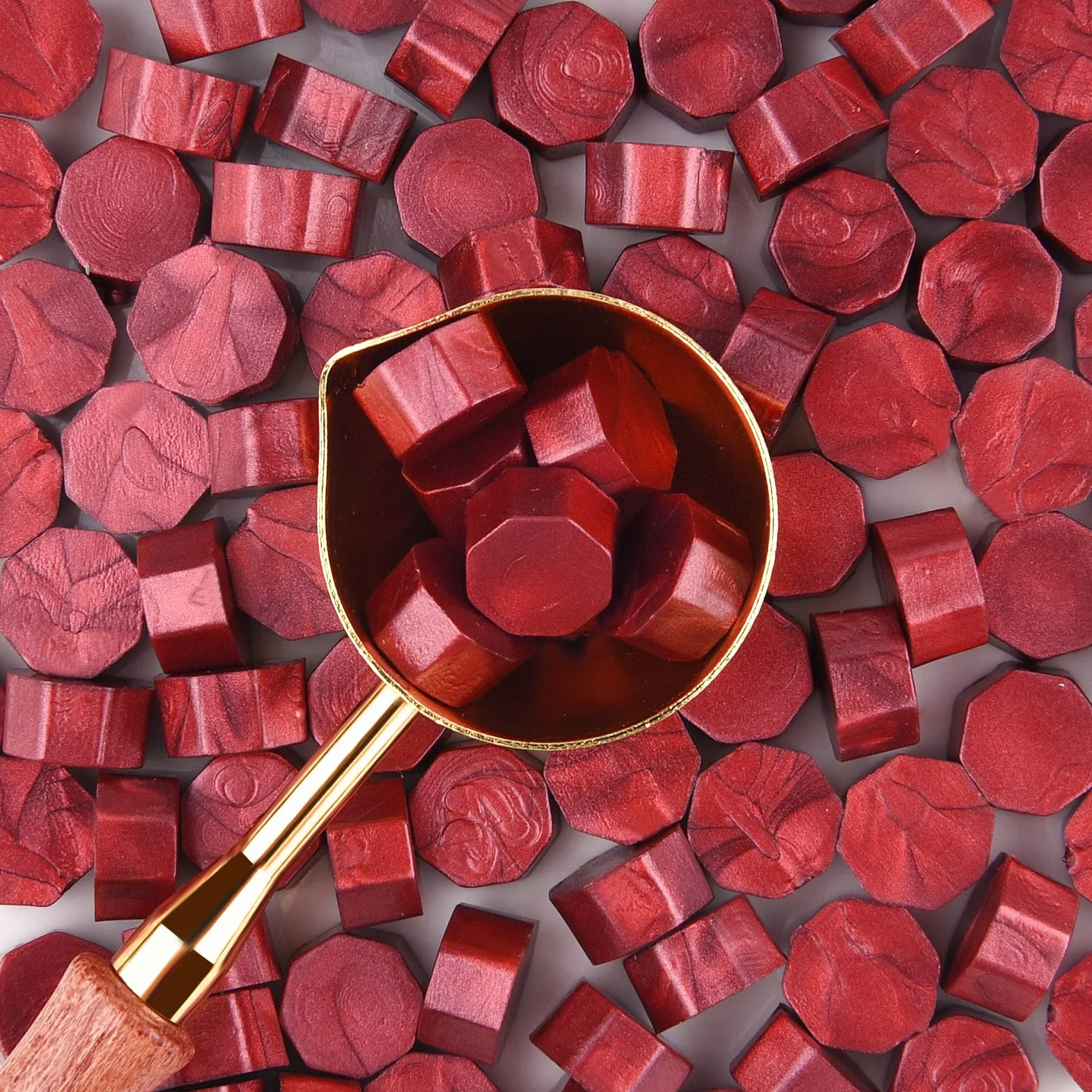 ASTARON 300 perles de cire pour cachet, kit avec cuillère pour invitations et emballages