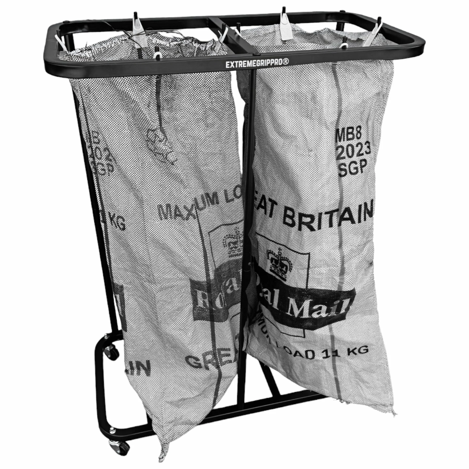 Porte-courrier double sac de tri pour sacs postaux