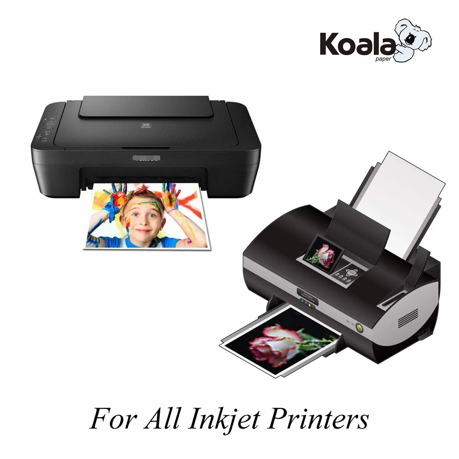 KOALA Papier Photo Double Face Mat A4 180 g/m² 100 feuilles pour imprimante Jet d'encre