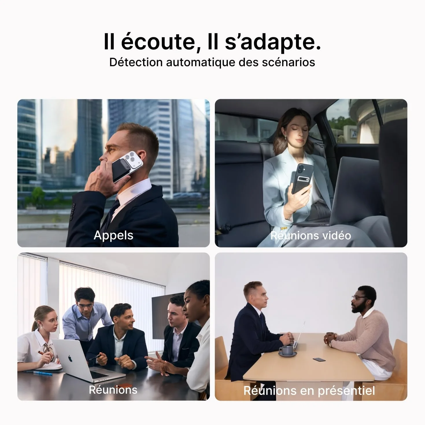 Comulytic Note Pro Enregistreur Vocal IA numérique Transcription résumé illimités dictaphone contrôle Application étui 113 Langues Noir