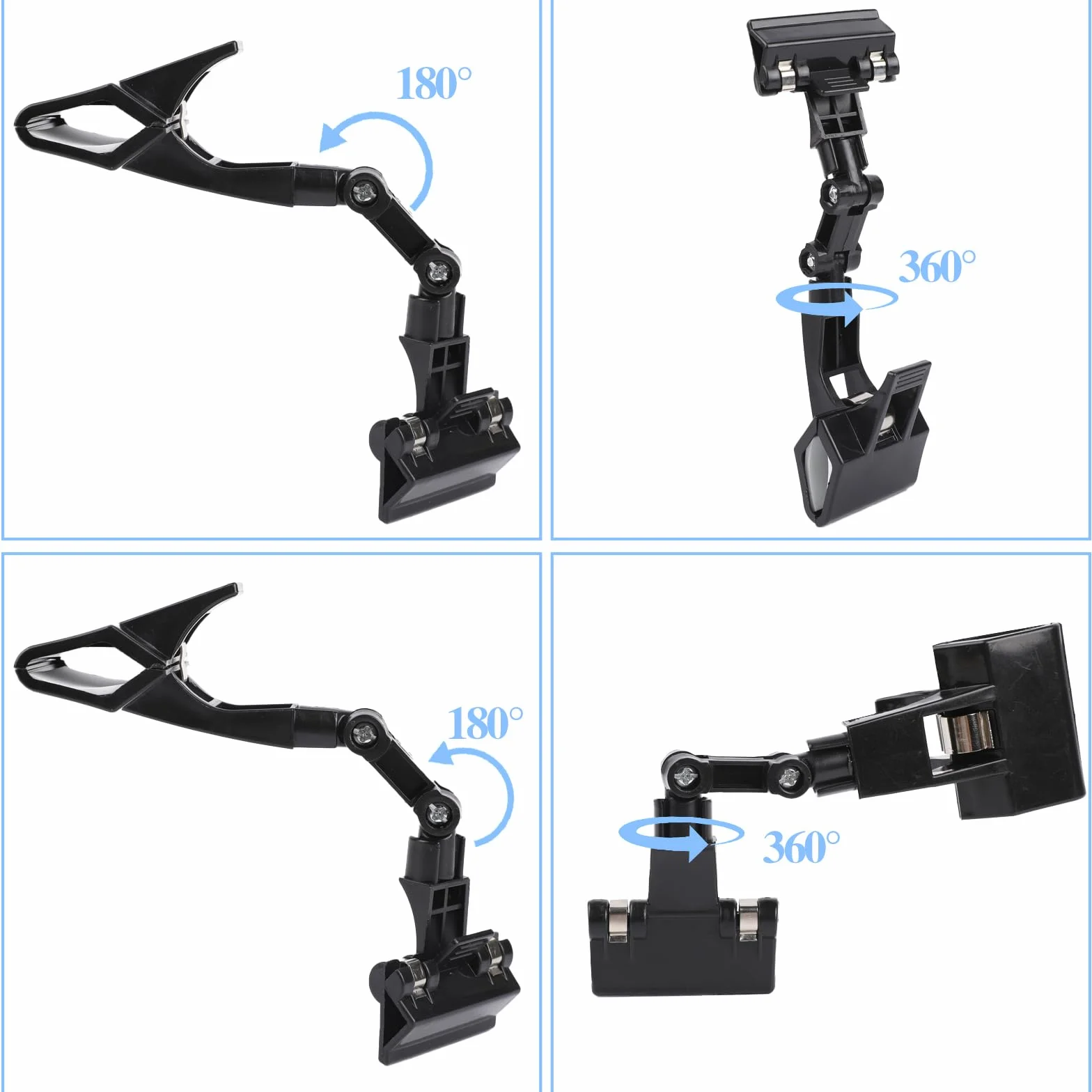 Lot de 4 porte-documents réglables pliable rotatif support copies papier fournitures artiste