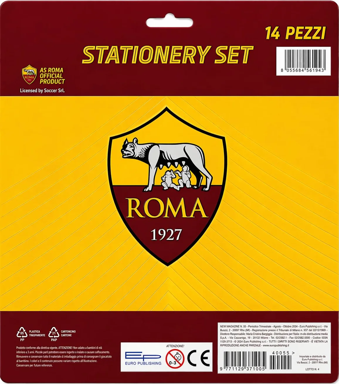 EURO PUBLISHING Roma Set scolaire 14 pièces Langue Italienne