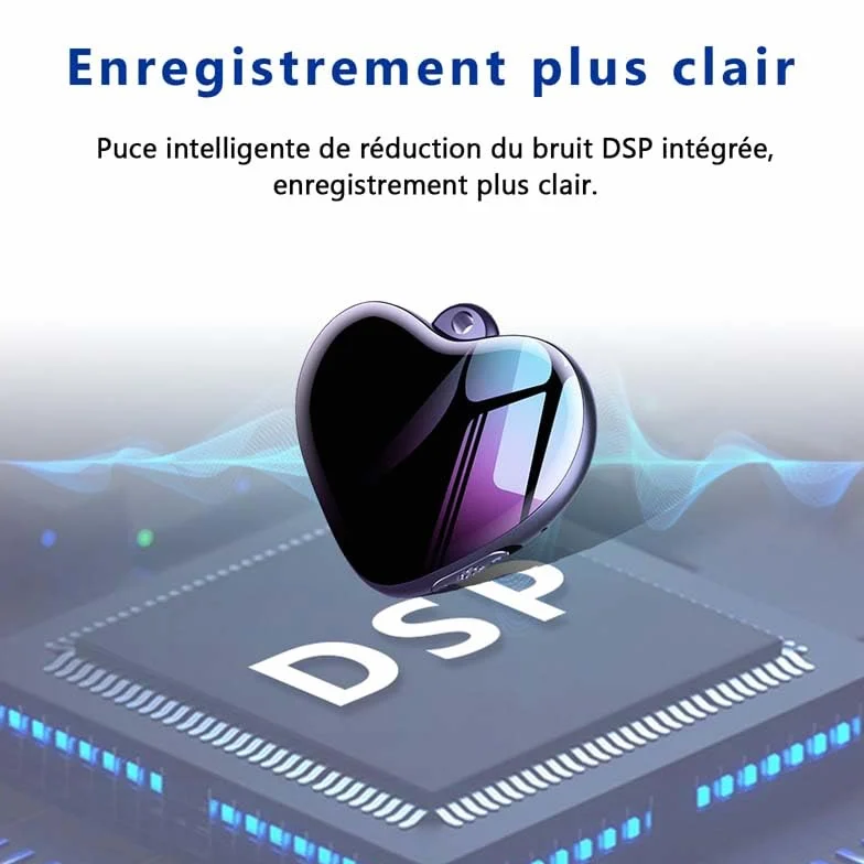 Mini enregistreur vocal numérique activé par la voix, dispositif d'enregistrement sonore porte-clés portable STTWUNAKE