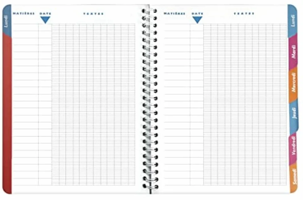 Exacompta Agenda Semainier Bureau SAS 27 Eden 21 x 27 cm Août 2026 à août 2027 Or doux