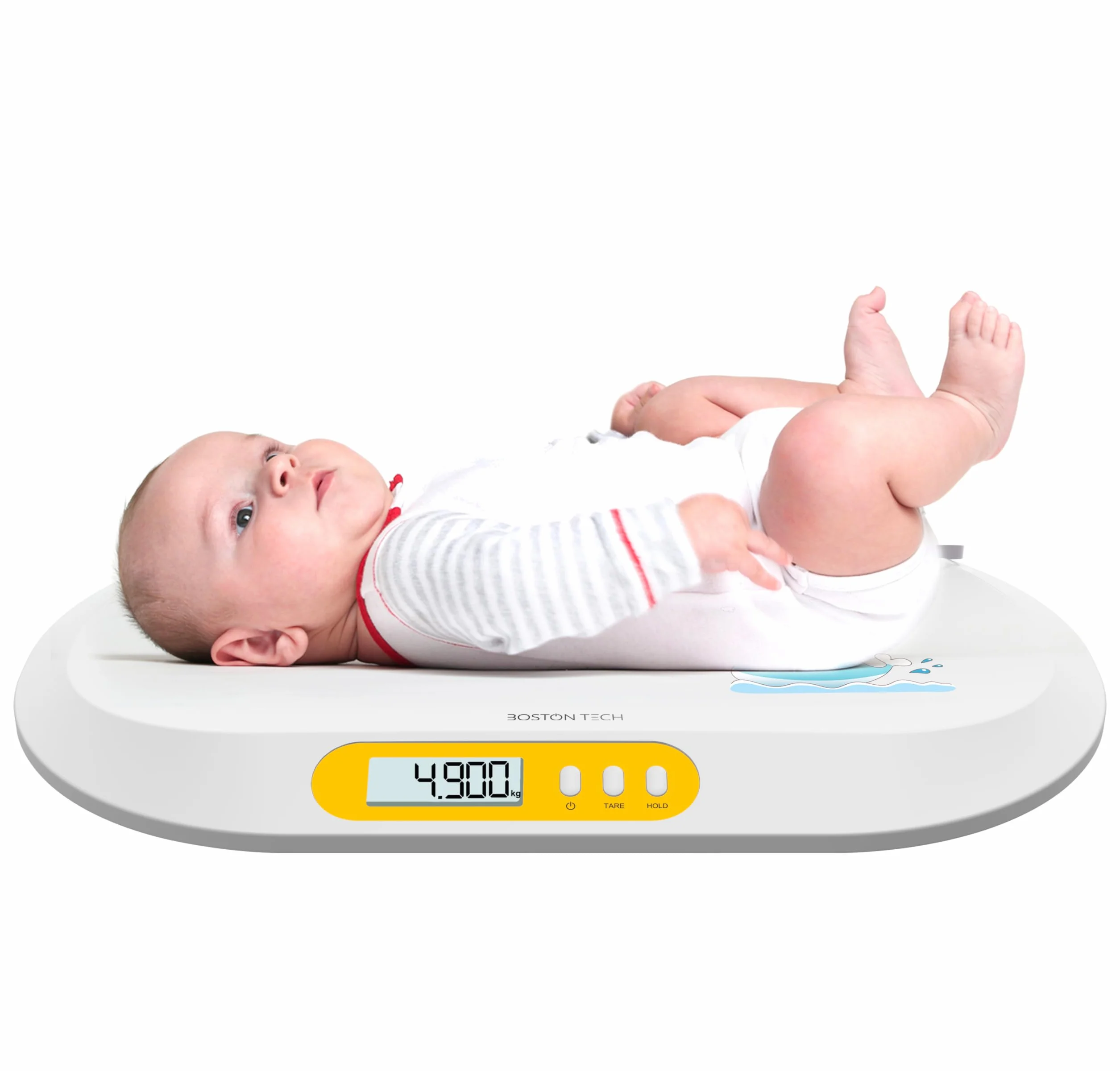 Balance pour bébé Boston Tech BA104 Pèse-bébé électronique numérique 20 kg 10 g écran LCD rétroéclairé