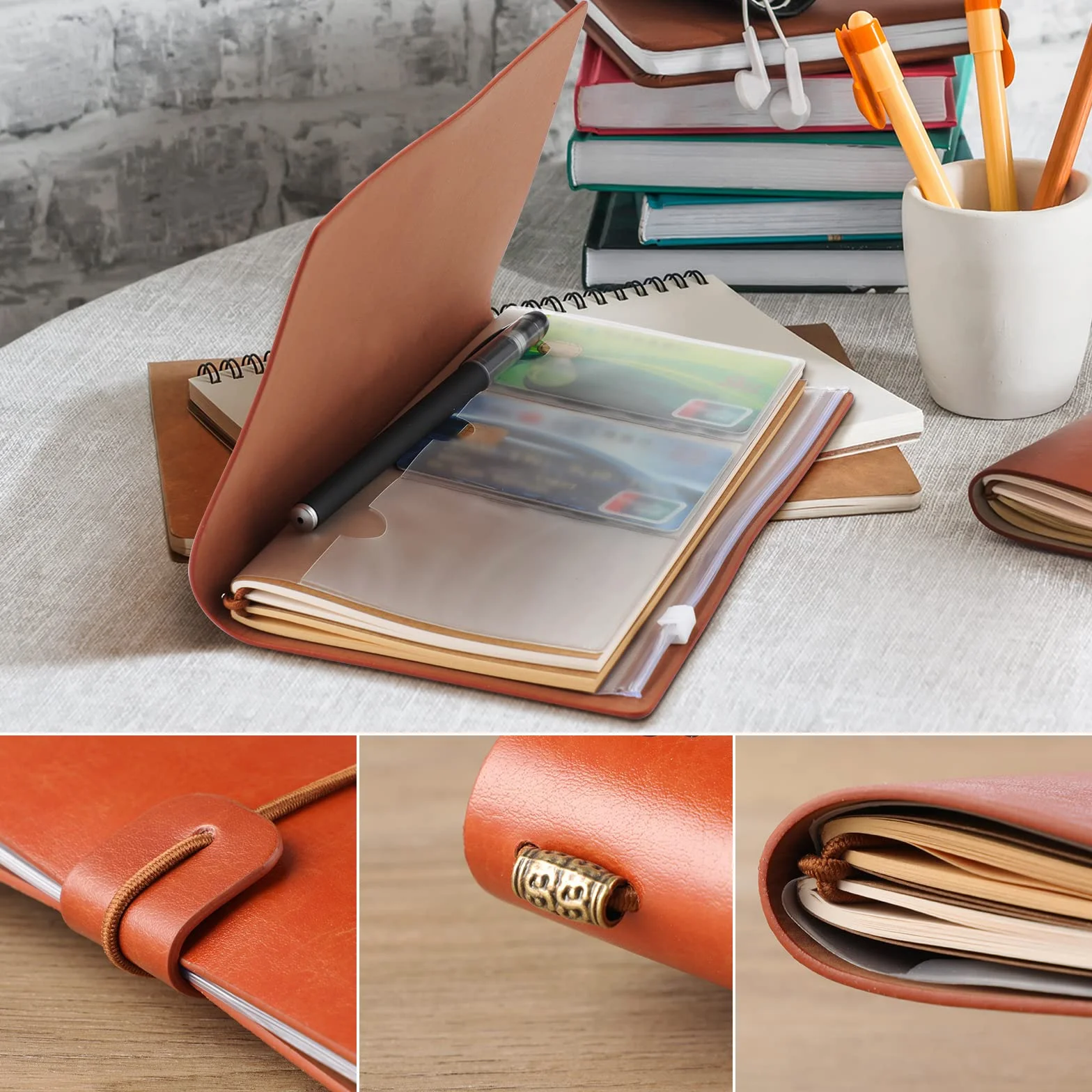 Cadeau Maitresse D'école, Journal de Cuir A6 12x20cm, Idée Cadeau Fin d'Année Noel pour Professeur Institutrice