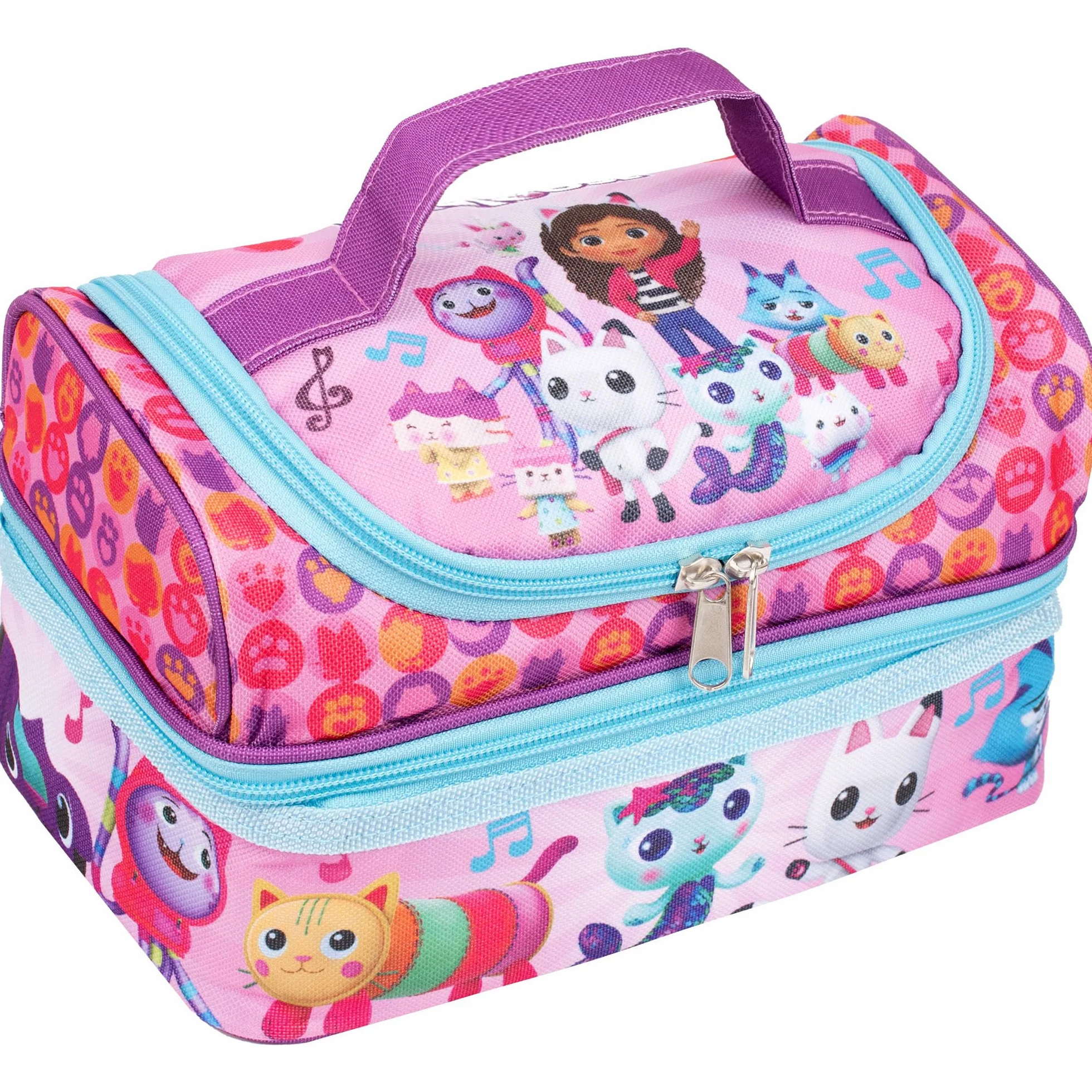 Gabby's Dollhouse Sac à déjeuner enfant isotherme grande capacité rose
