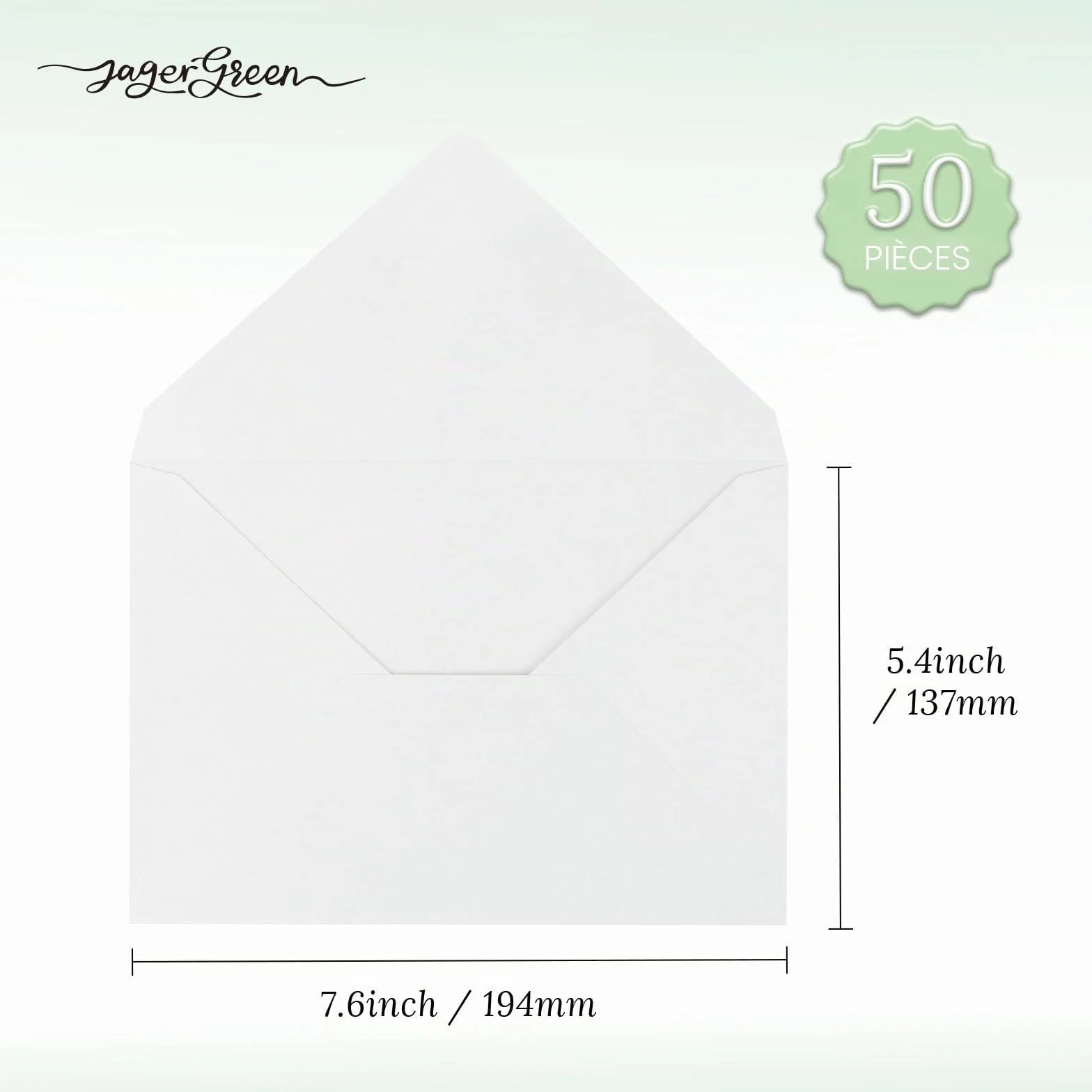 Enveloppes B6 137x194 mm 150 g/m² Blanches Auto-Adhésives 50 Pièces