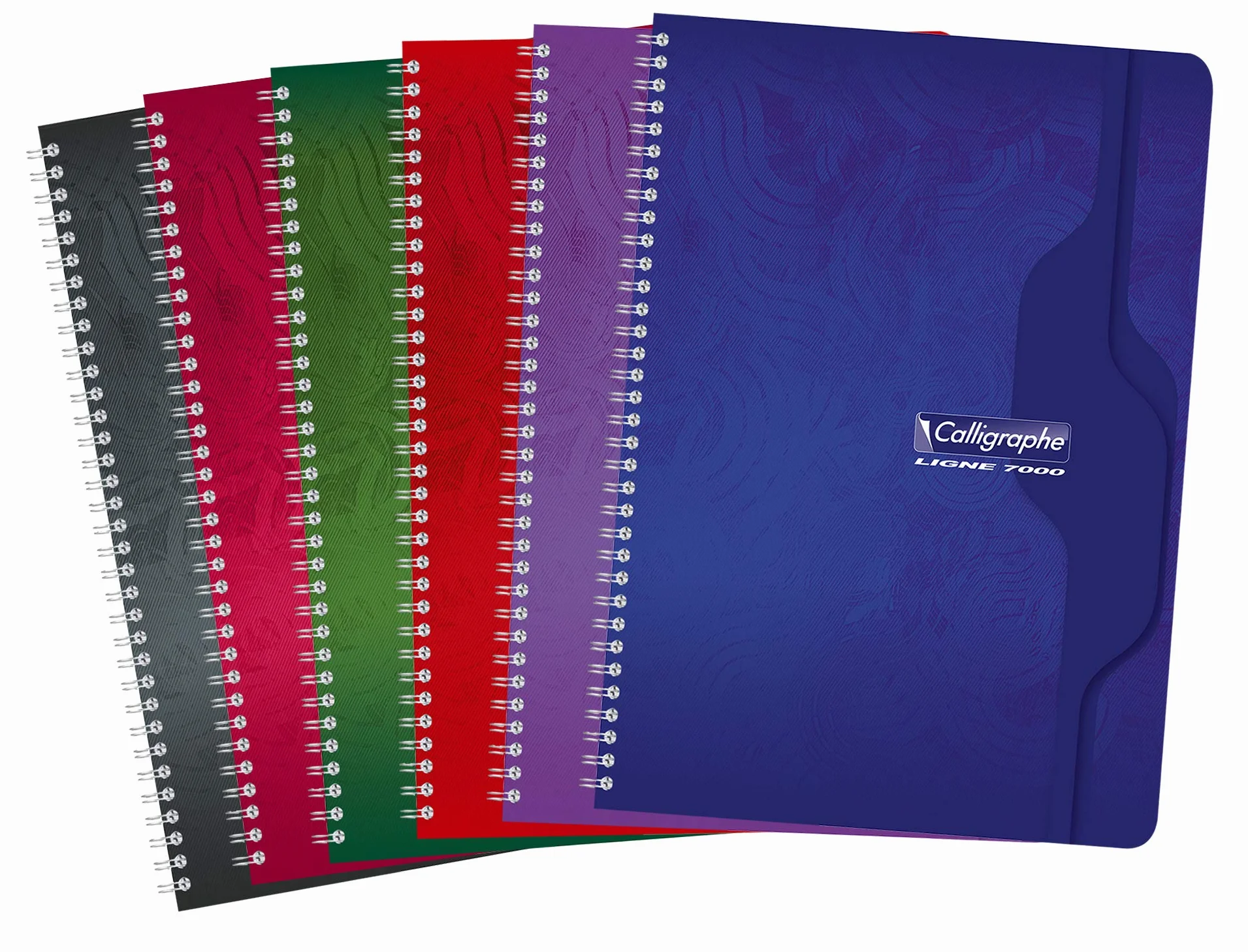 Clairefontaine Calligraphe 2417C Cahier à Spirale A4 21x29,7 cm 180 Pages Petits Carreaux Papier 70 g Couverture Recyclée