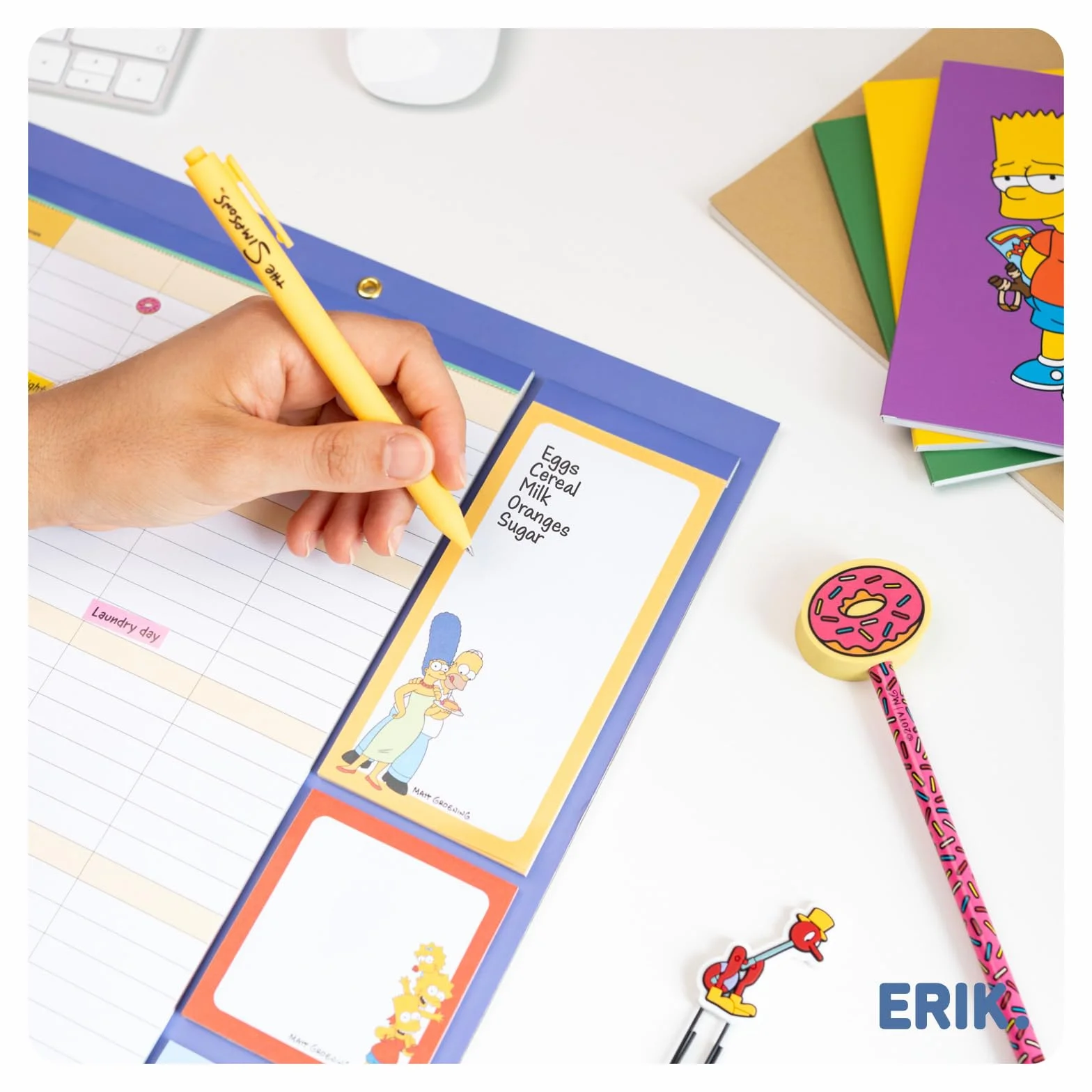 Grupo Erik Calendrier Magnétique Frigo Les Simpsons Septembre 2025 Décembre 2026 Planificateur Mensuel 16 mois