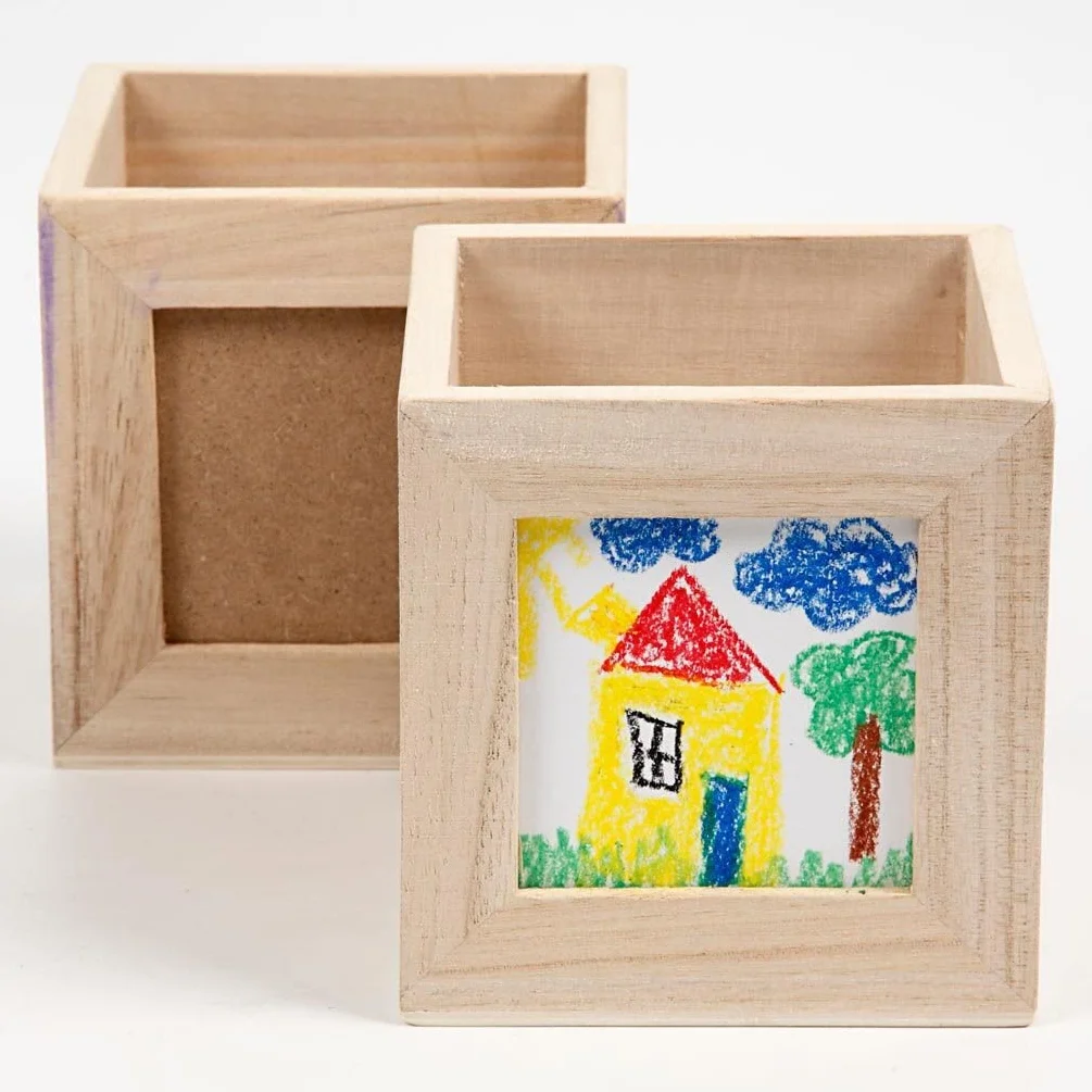 Pot à crayons arbre impératrice 10 x 10 x 10 cm trou 6,2 x 6,2 cm 1 pièce