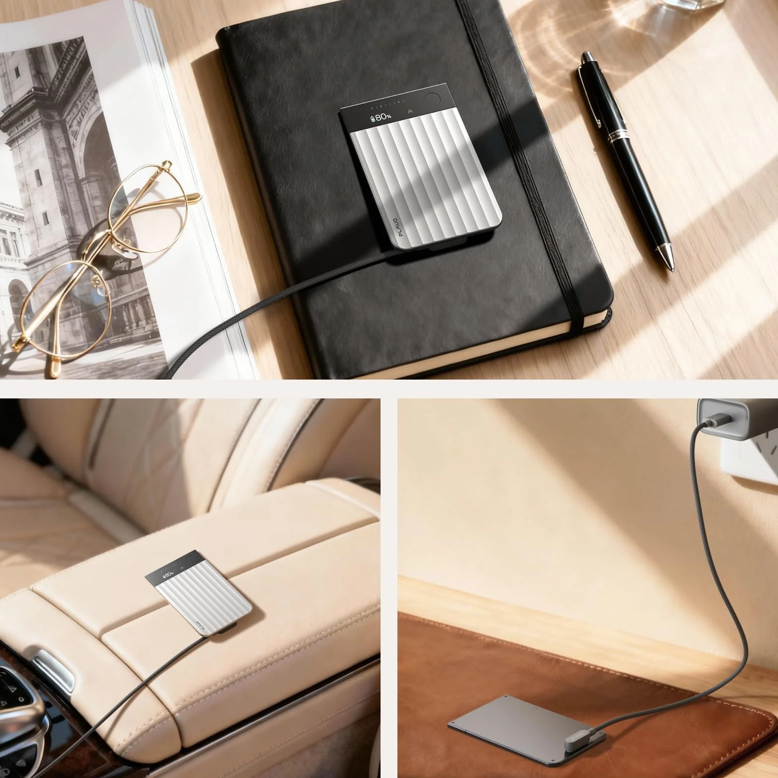 Plaud Note Pro Kit de Remplacement Câble Charge Magnétique USB-C Anneau 0,2″ Accessoire Officiel